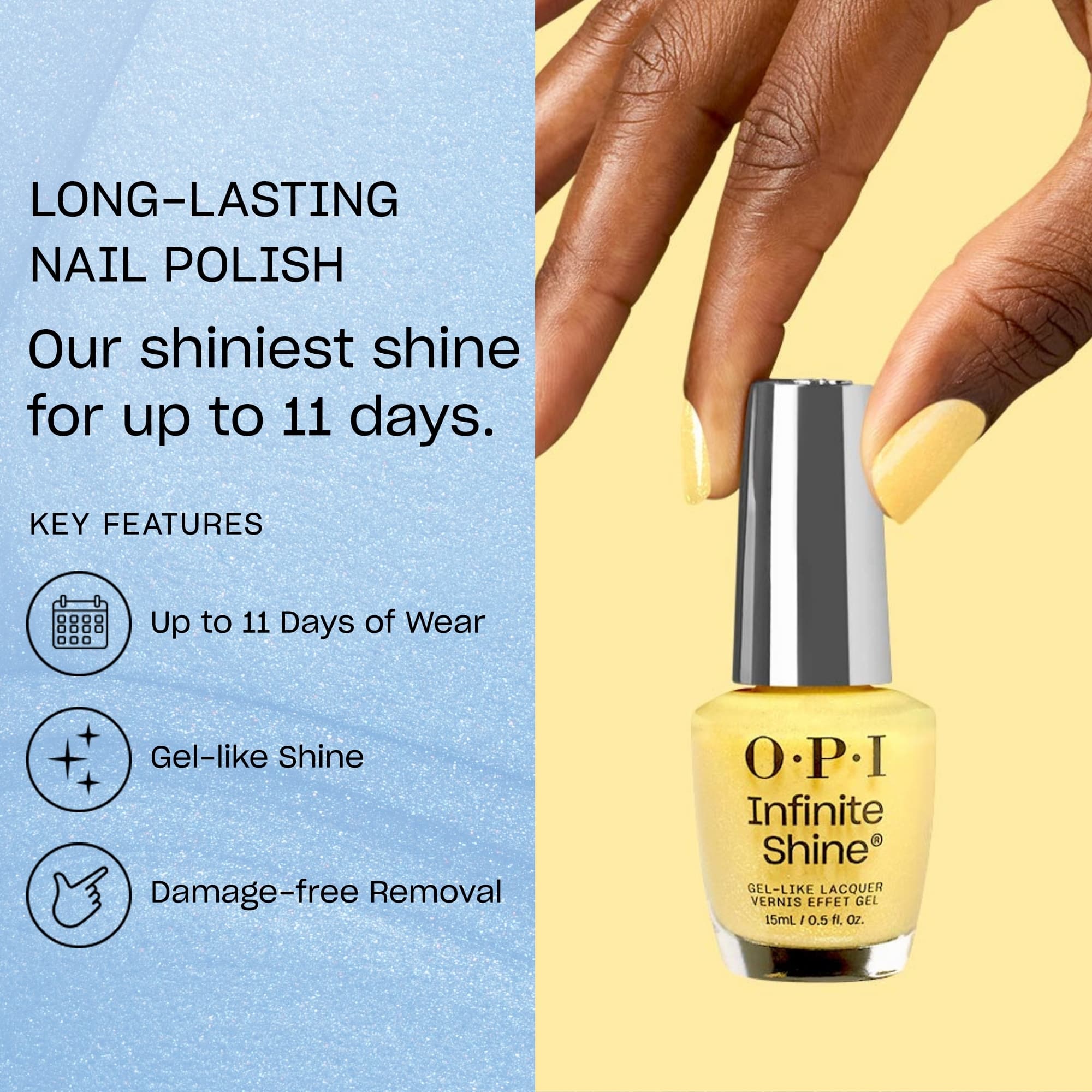 OPI Infinite Shine Spring Collection Slay Hello to Yellow 15 ml 3