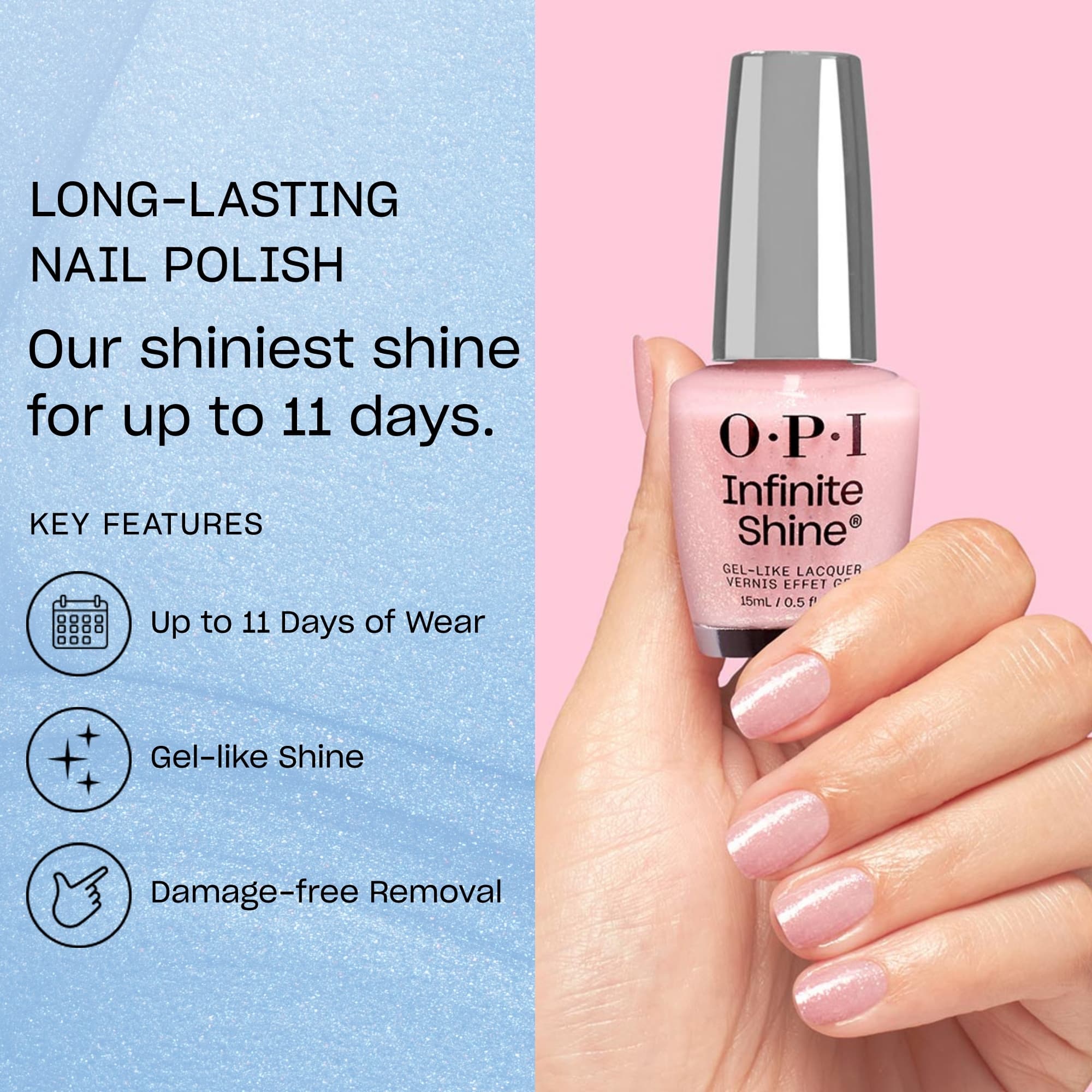 OPI Infinite Shine Spring Collection Sneak a Pink 15 ml 3