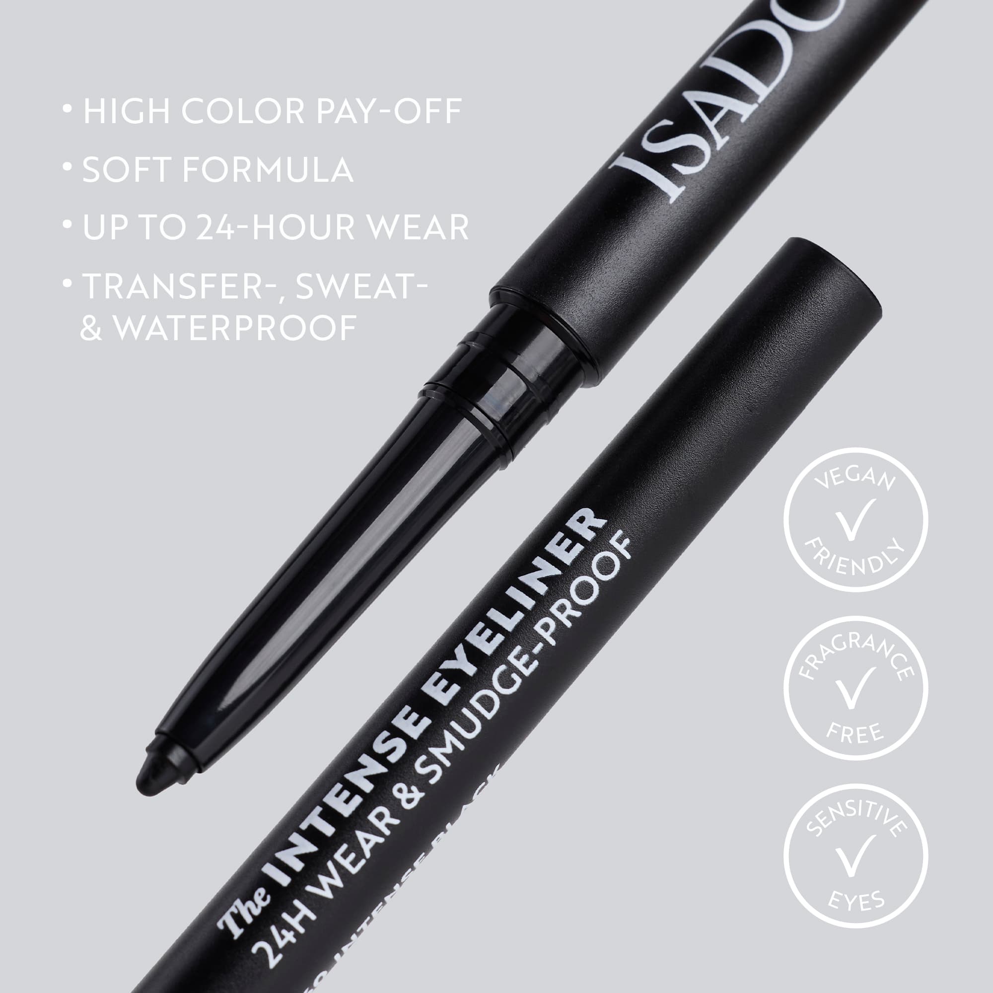 IsaDora The Intense Eyeliner 24H Wear & Smudge-proof 63 Steel Gray 0,35 g - produktbild 5