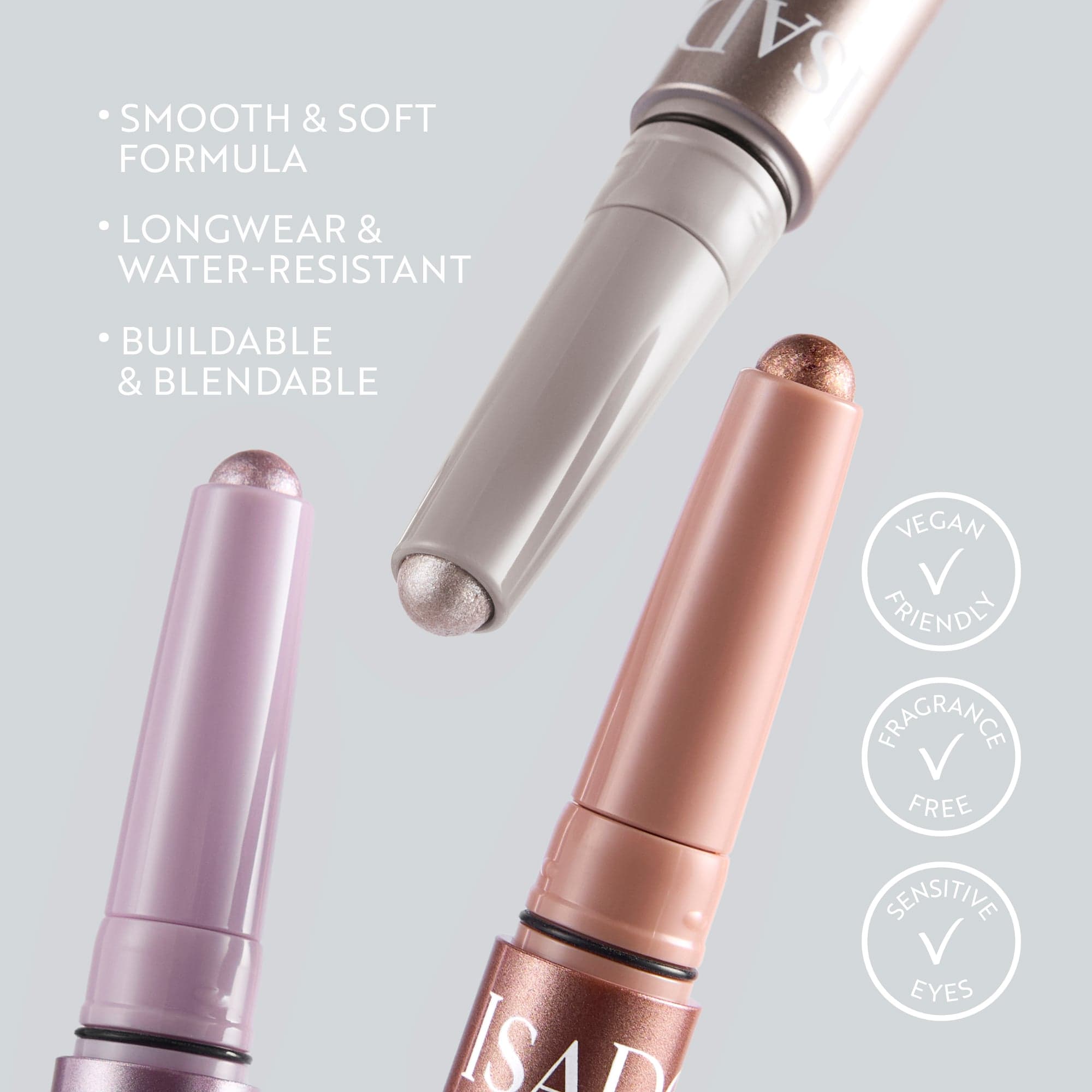 IsaDora The Shimmer Eyeshadow Stick Longwear & Water-Resistant 40 Silver Highlight 1,2 g - produktbild 5