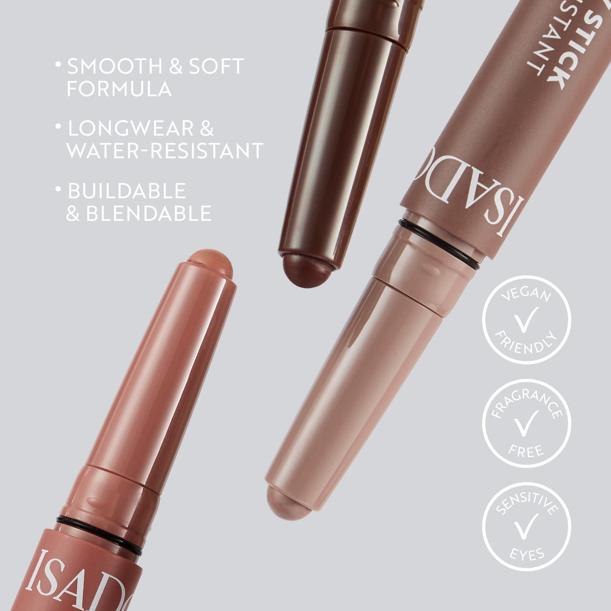 IsaDora The Matte Eyeshadow Stick Longwear & Water-Resistant 62 True Brown 1,2 g - produktbild 5
