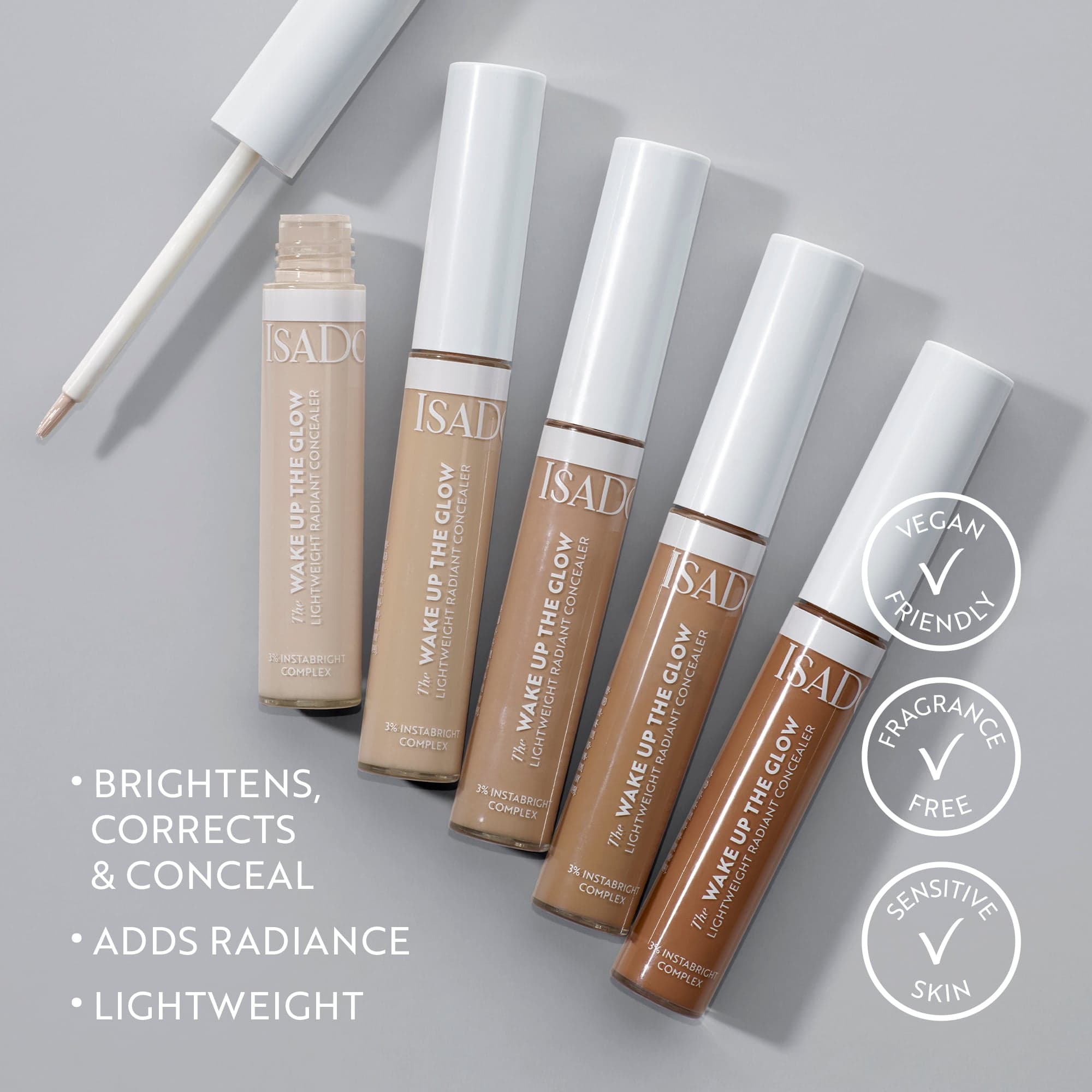 IsaDora The Wake Up The Glow Lightweight Radiant Concealer 5N Neutral 12 ml - produktbild 4