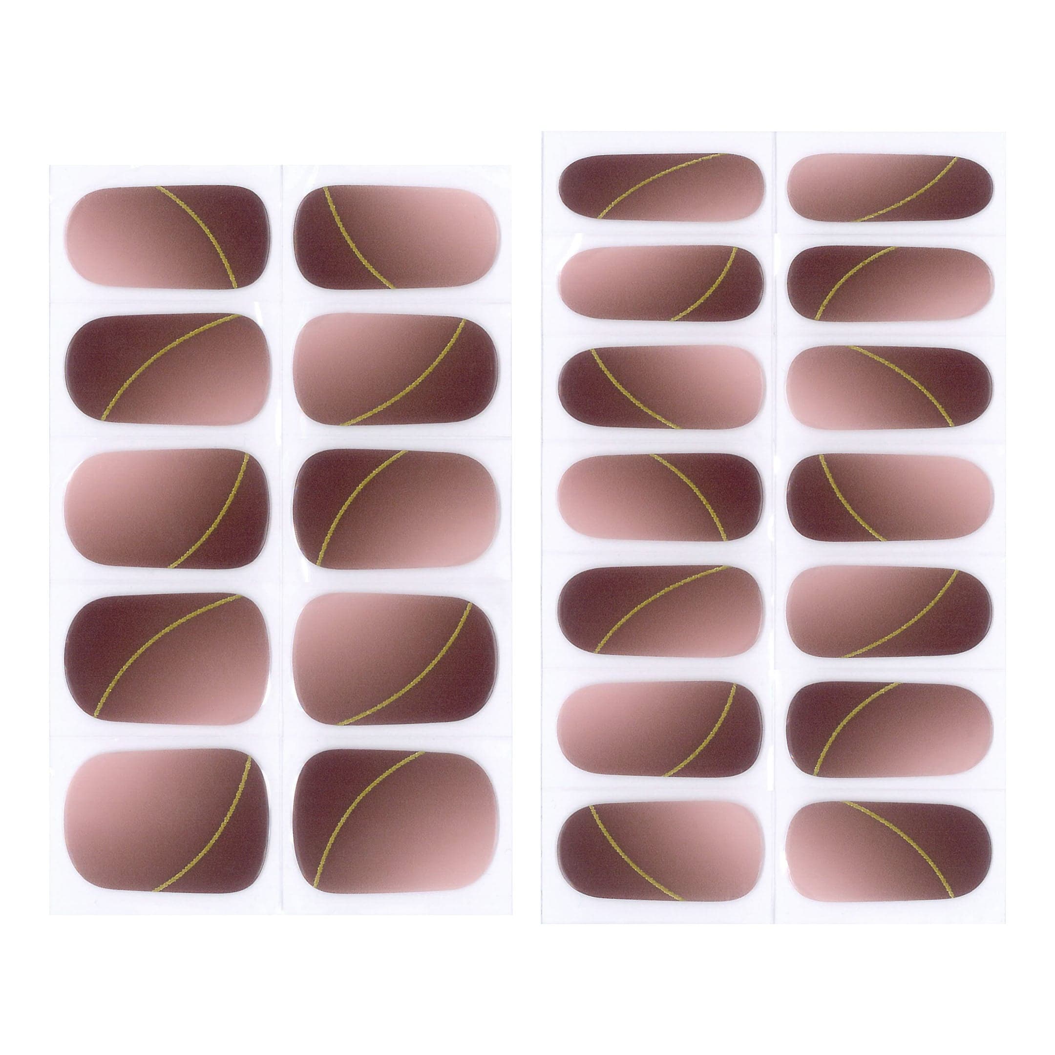 Depend Gel iQ Gel Nail Strips Plum Goldline - produktbild 2