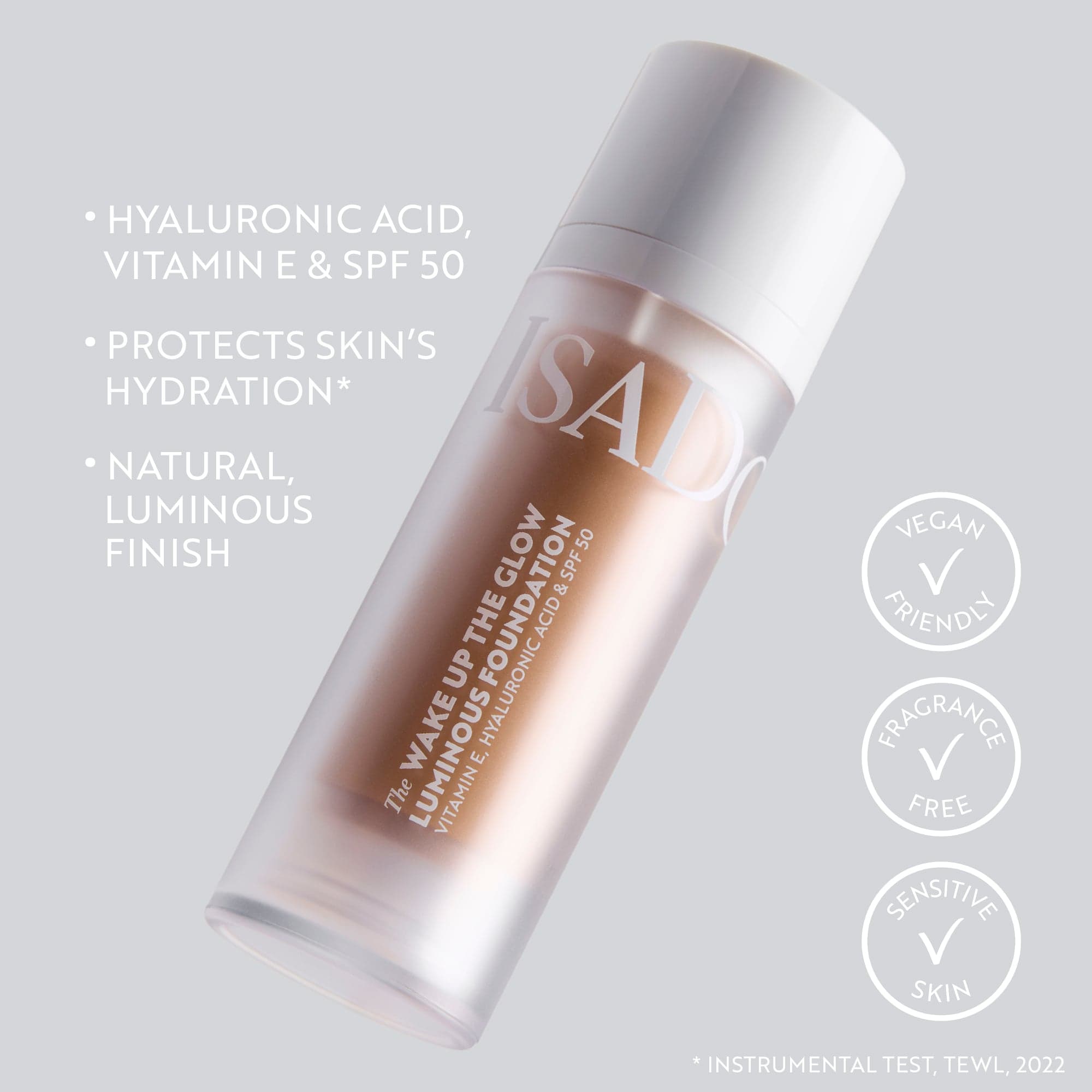 IsaDora The Wake Up the Glow Luminous Foundation 3W Warm 30 ml - produktbild 5