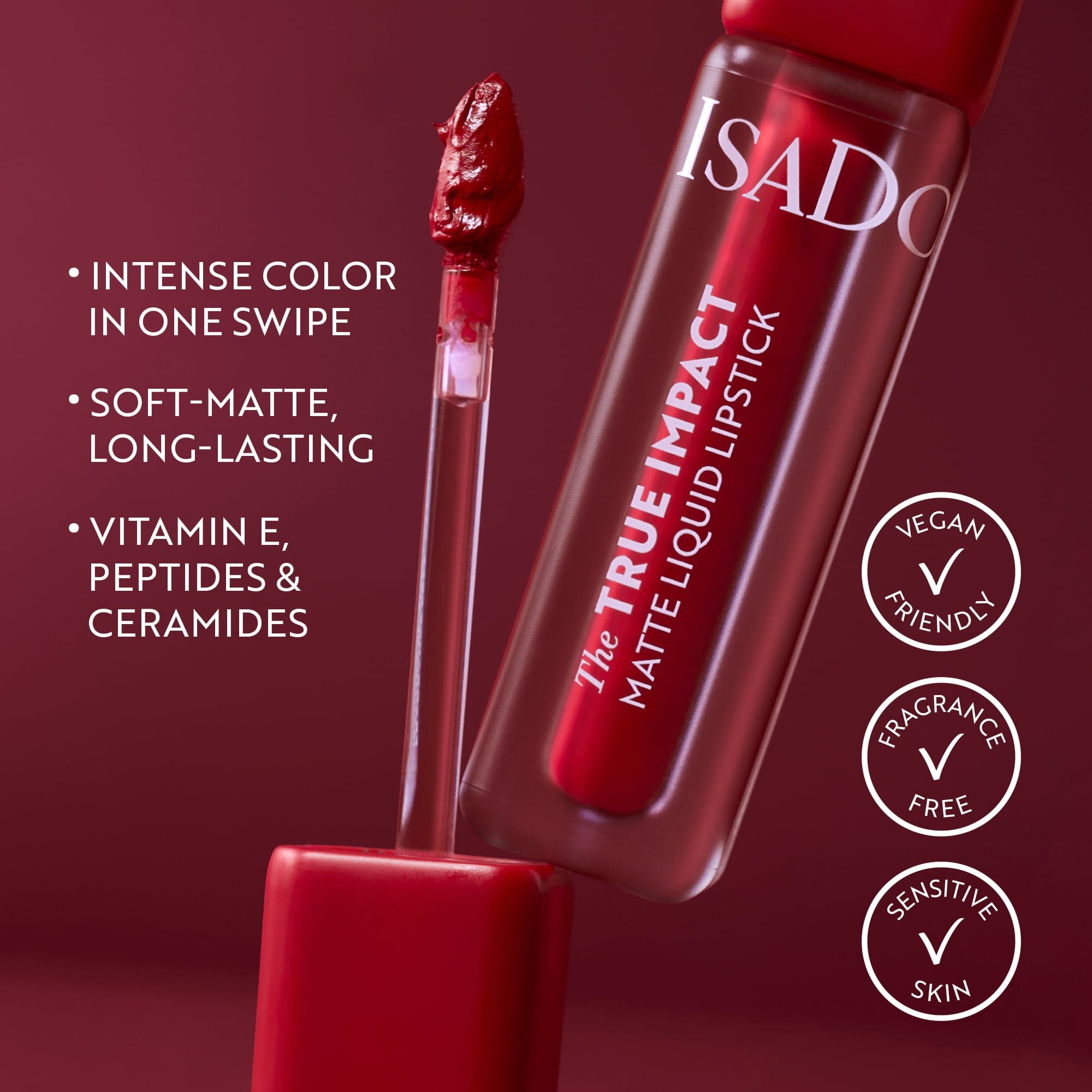 IsaDora The True Impact Matte Liquid Lipstick 02 True 5 ml - produktbild 5