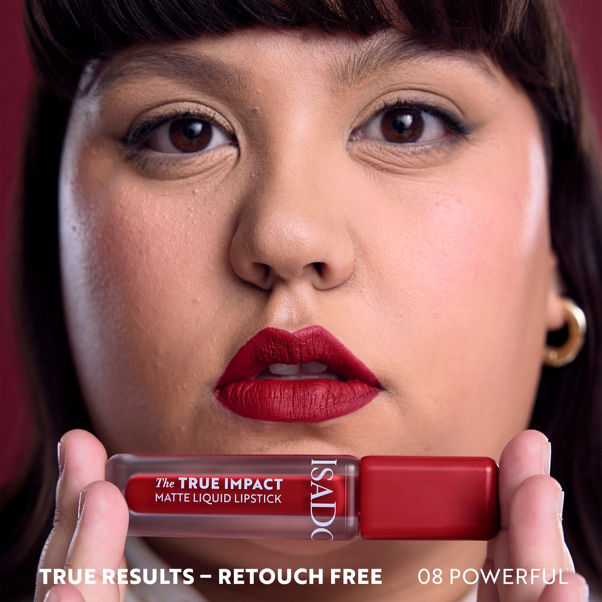 IsaDora The True Impact Matte Liquid Lipstick 08 Powerful 5 ml - produktbild 4