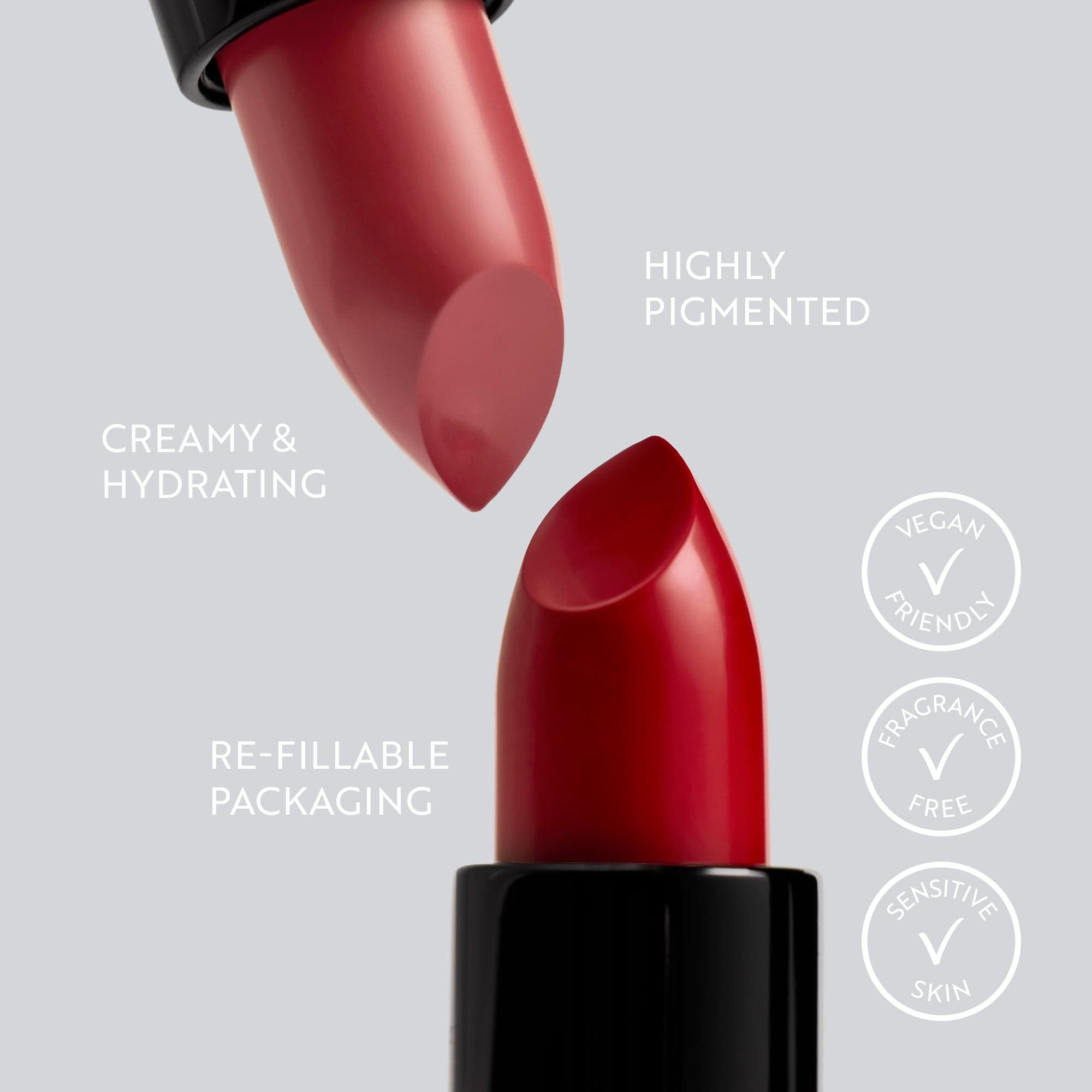 IsaDora Perfect Moisture Lipstick 212 Berry Red 4 g - produktbild 5