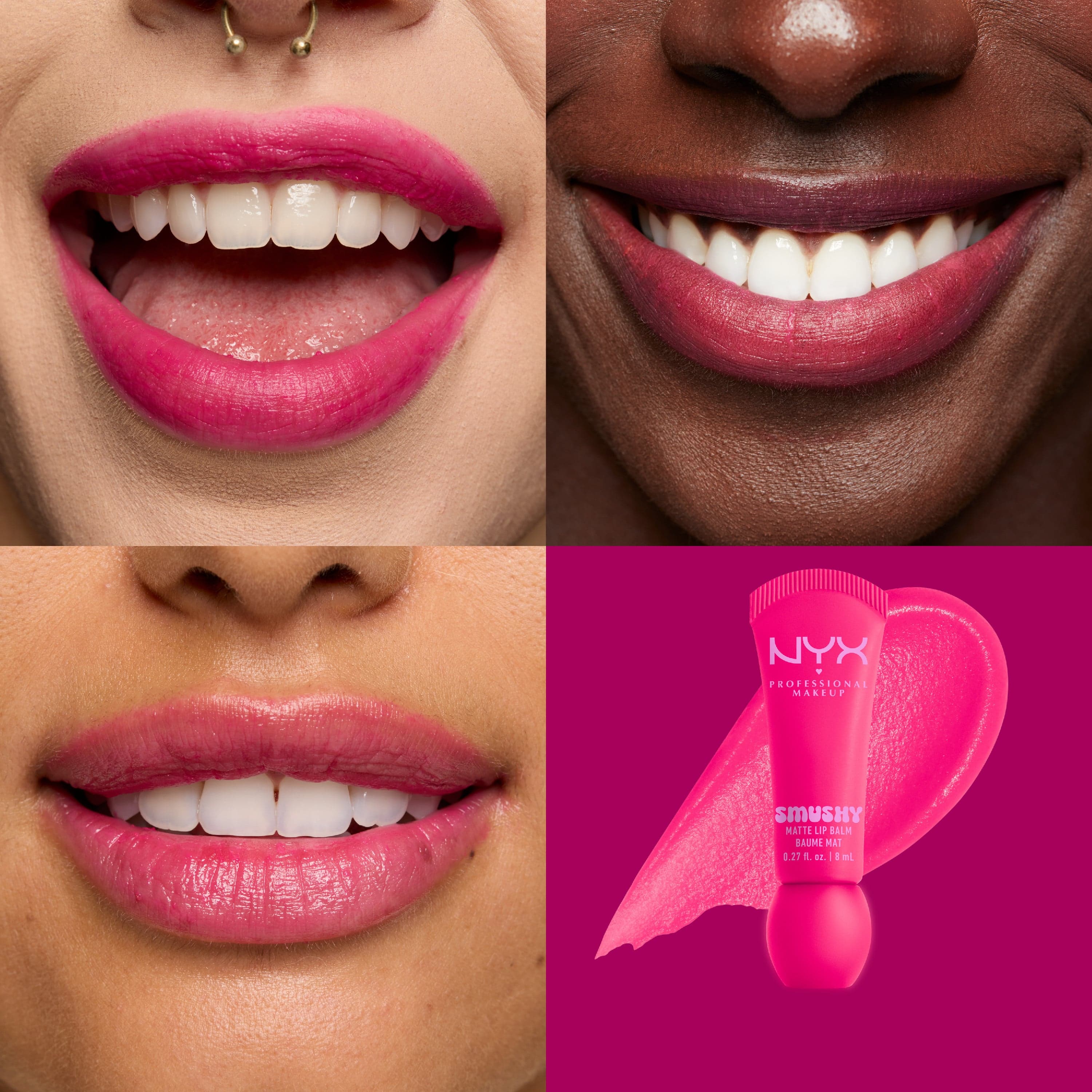 NYX Professional Makeup Smushy Matte Lip Balm 4 Shes Serving 8 ml - produktbild 2
