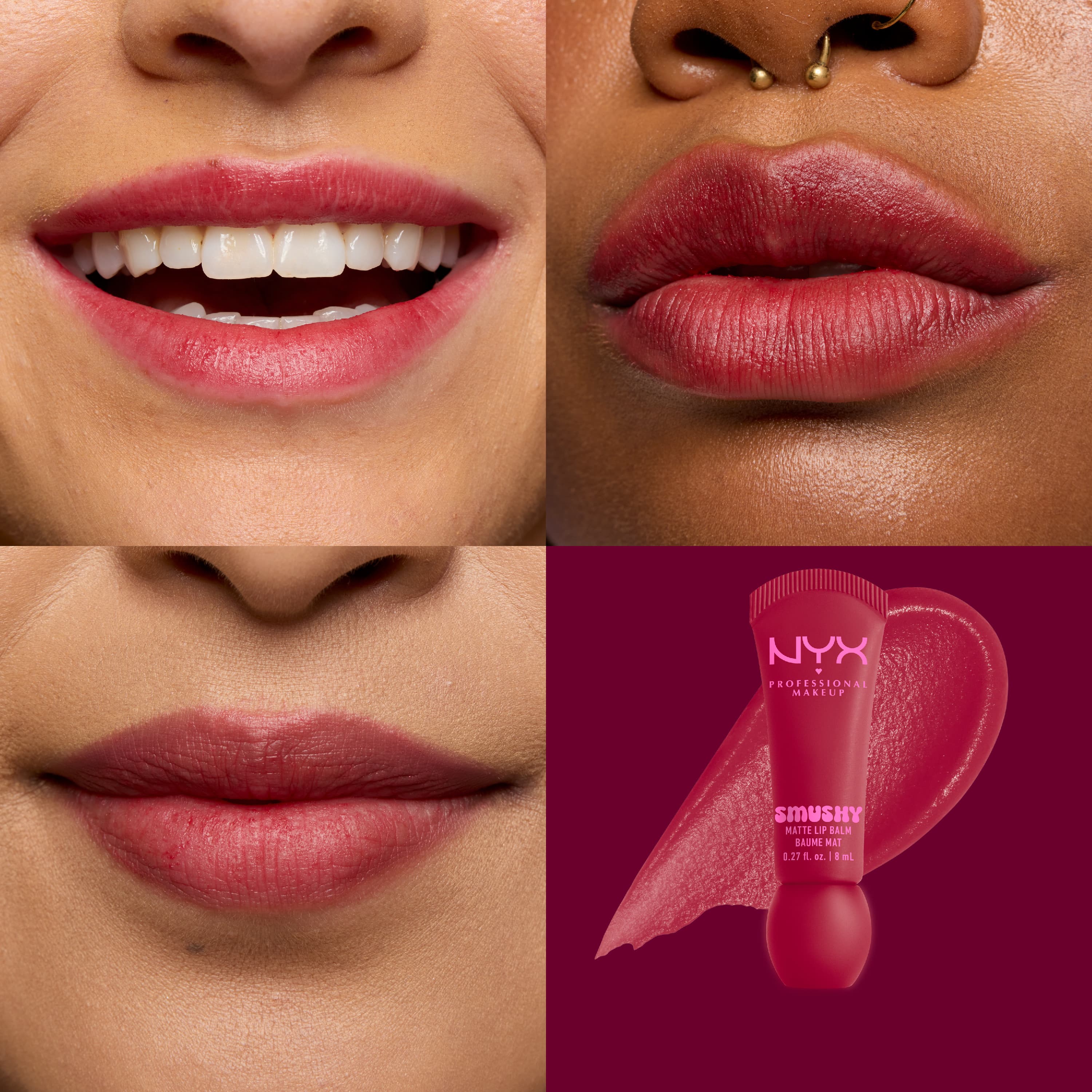NYX Professional Makeup Smushy Matte Lip Balm 11 Squeeze N Sizzle 8 ml - produktbild 2