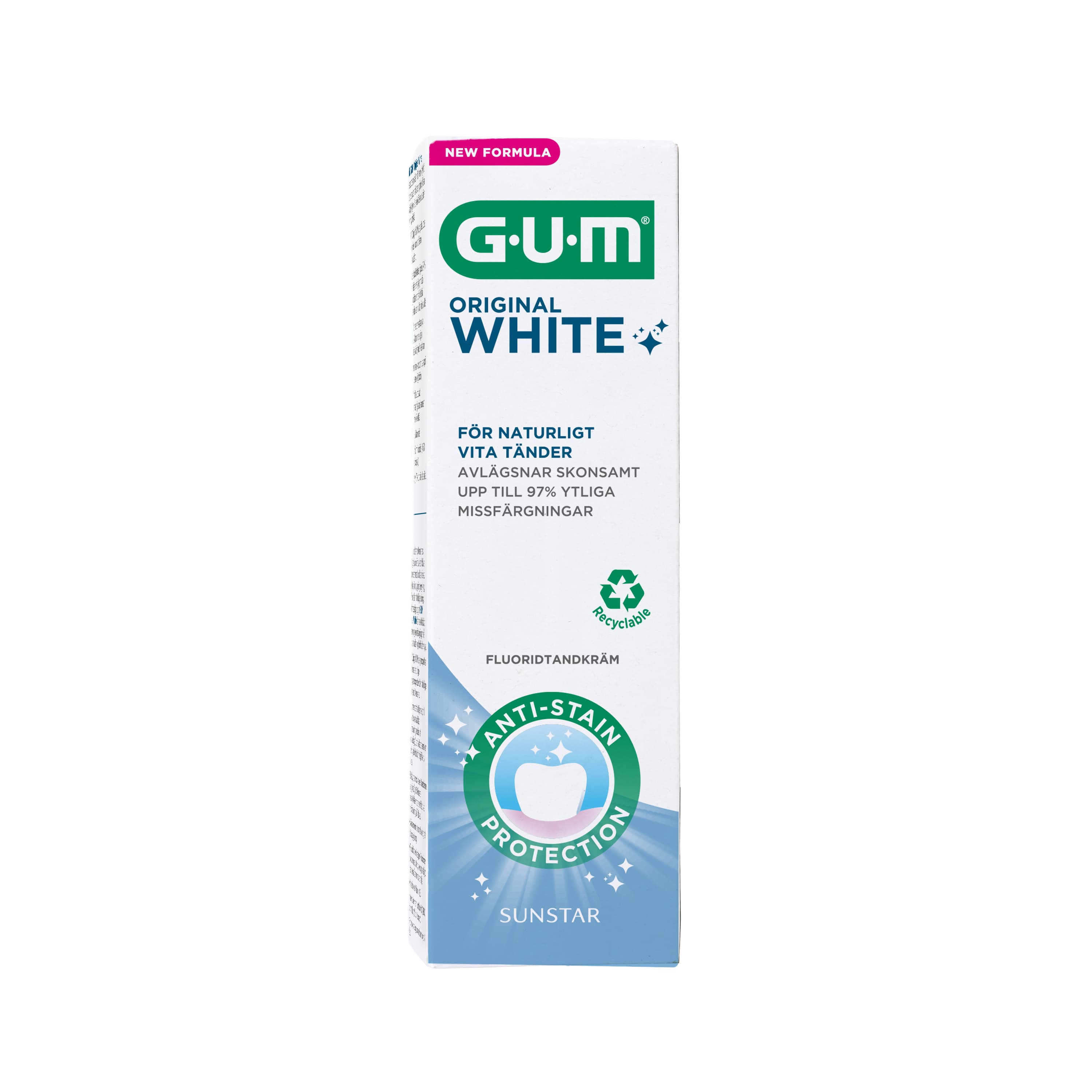 GUM Tandkräm Original White 75 ml - produktbild 2