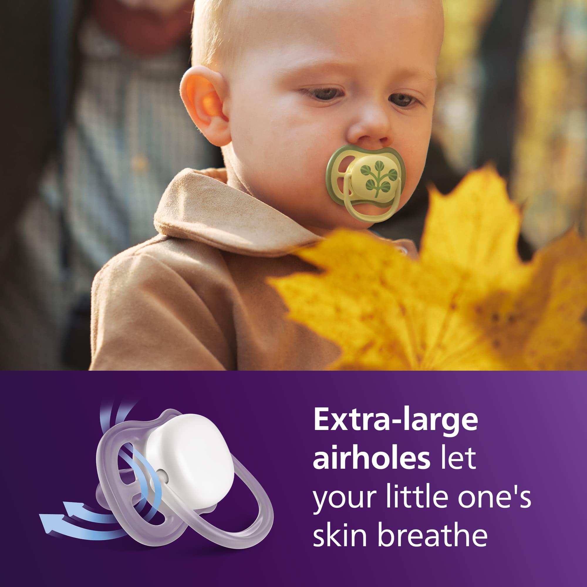Philips Avent Ultra Air Napp Ljusgrön & Gul 18 mån+ 2-pack - produktbild 3