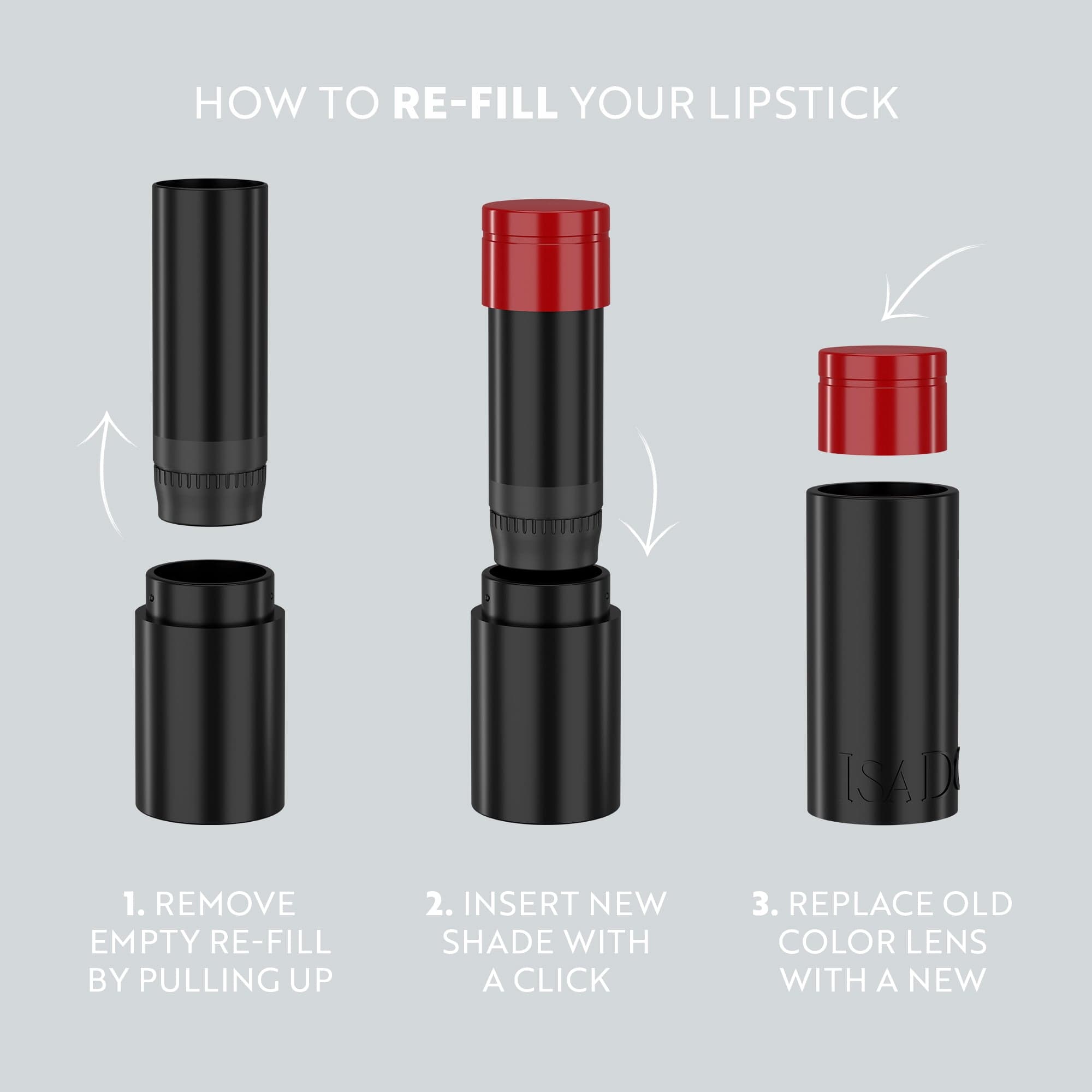 IsaDora Perfect Moisture Lipstick Refill 009 Flourish Pink 4 g - produktbild 4
