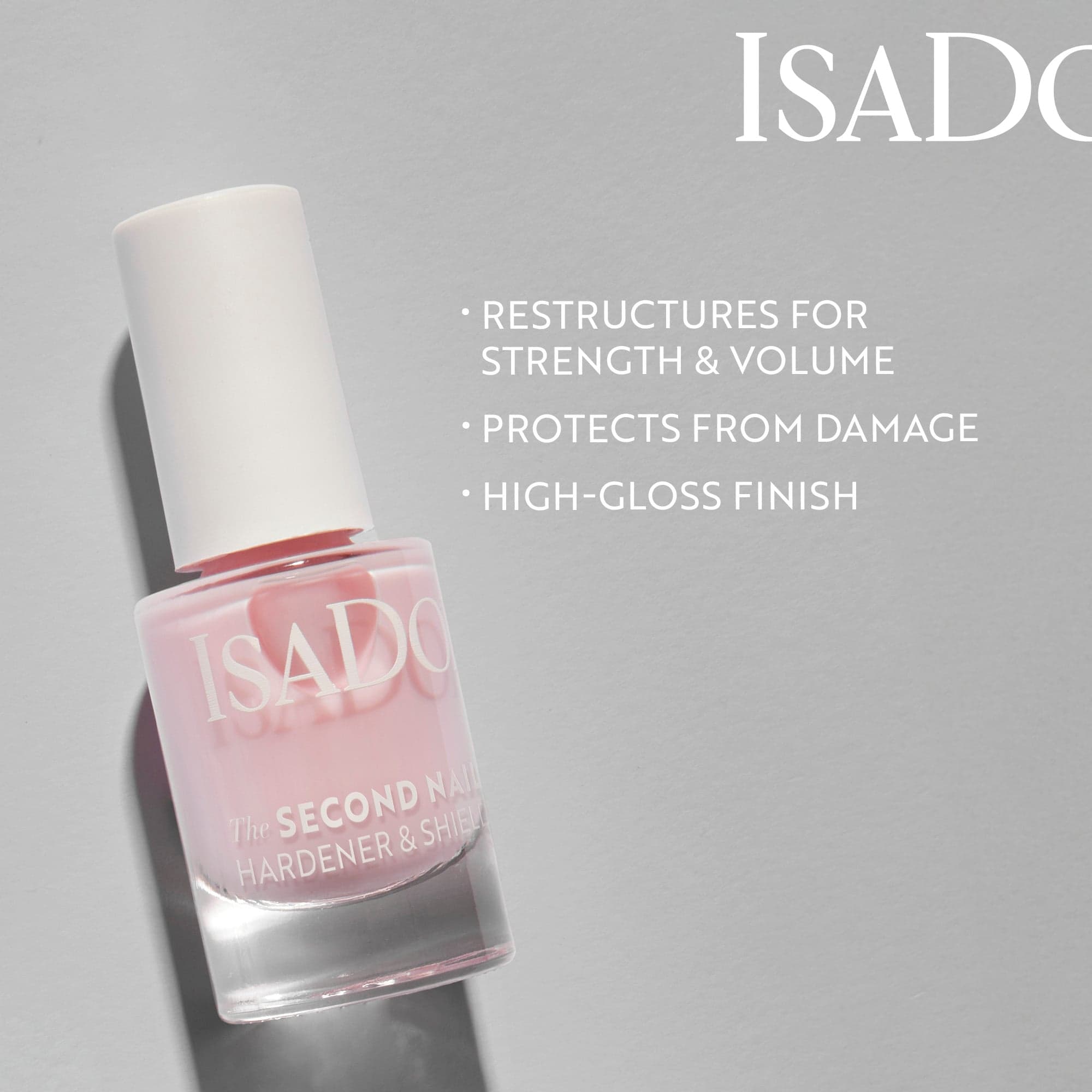 IsaDora The Second Nail Hardener & Nail Shield (PINK) 03 Pink Second Nail 5 ml - produktbild 2