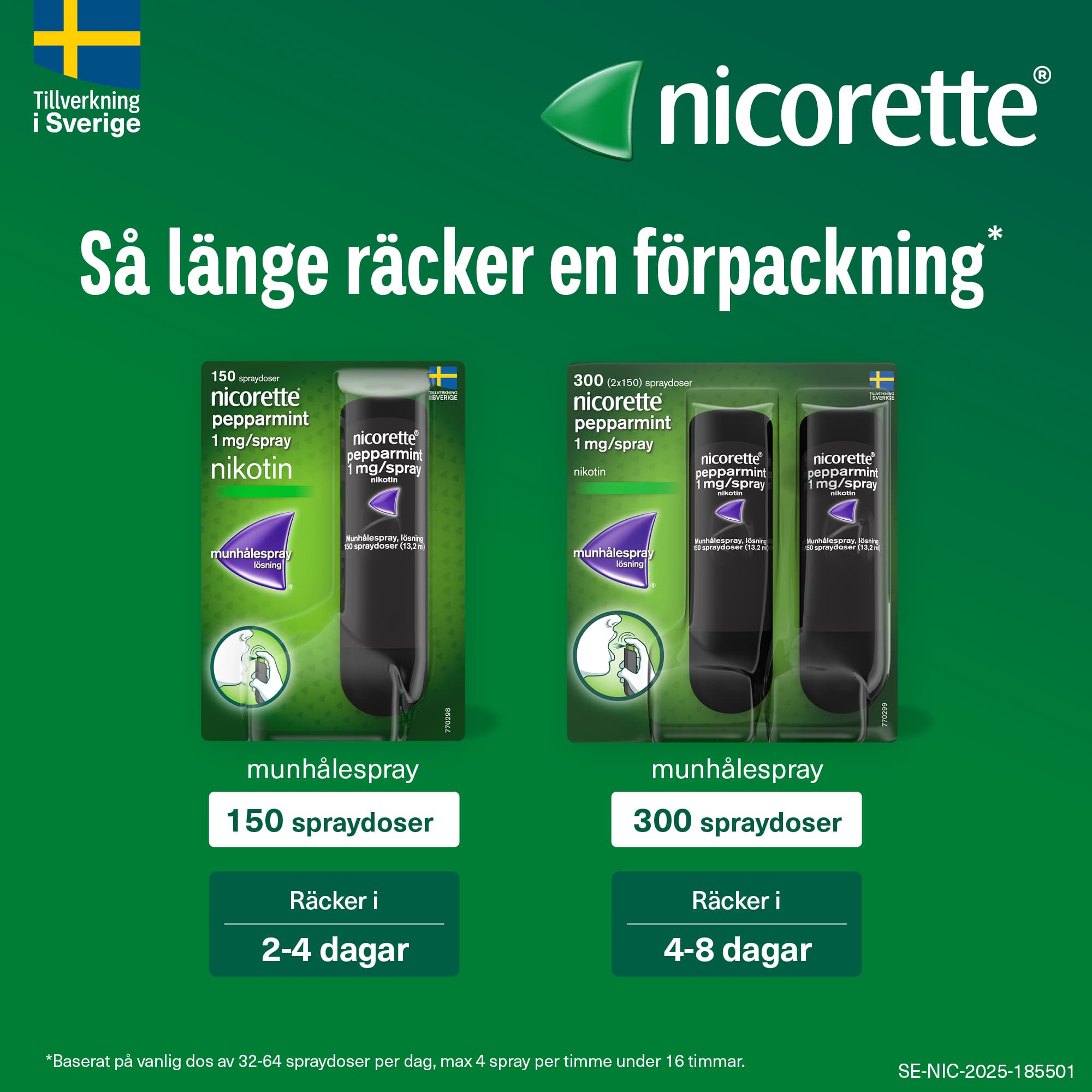Nicorette Fruktmint, munhålespray, lösning 1 mg/spray 150 st 5