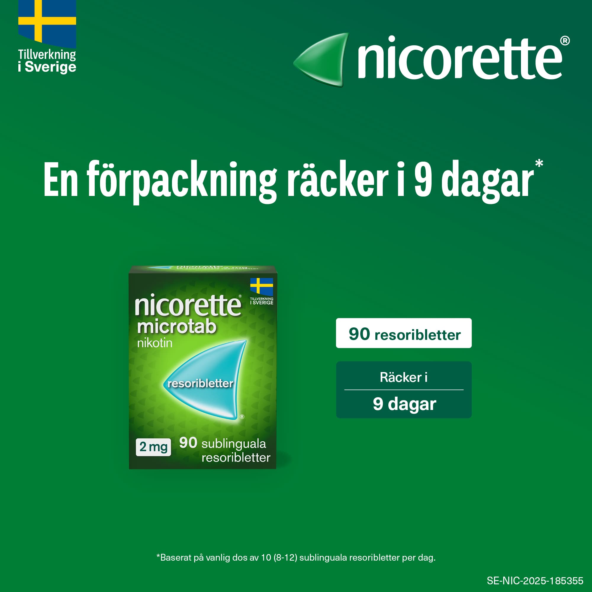 Nicorette Microtab, resoriblett, sublingual 2 mg 90 st 4