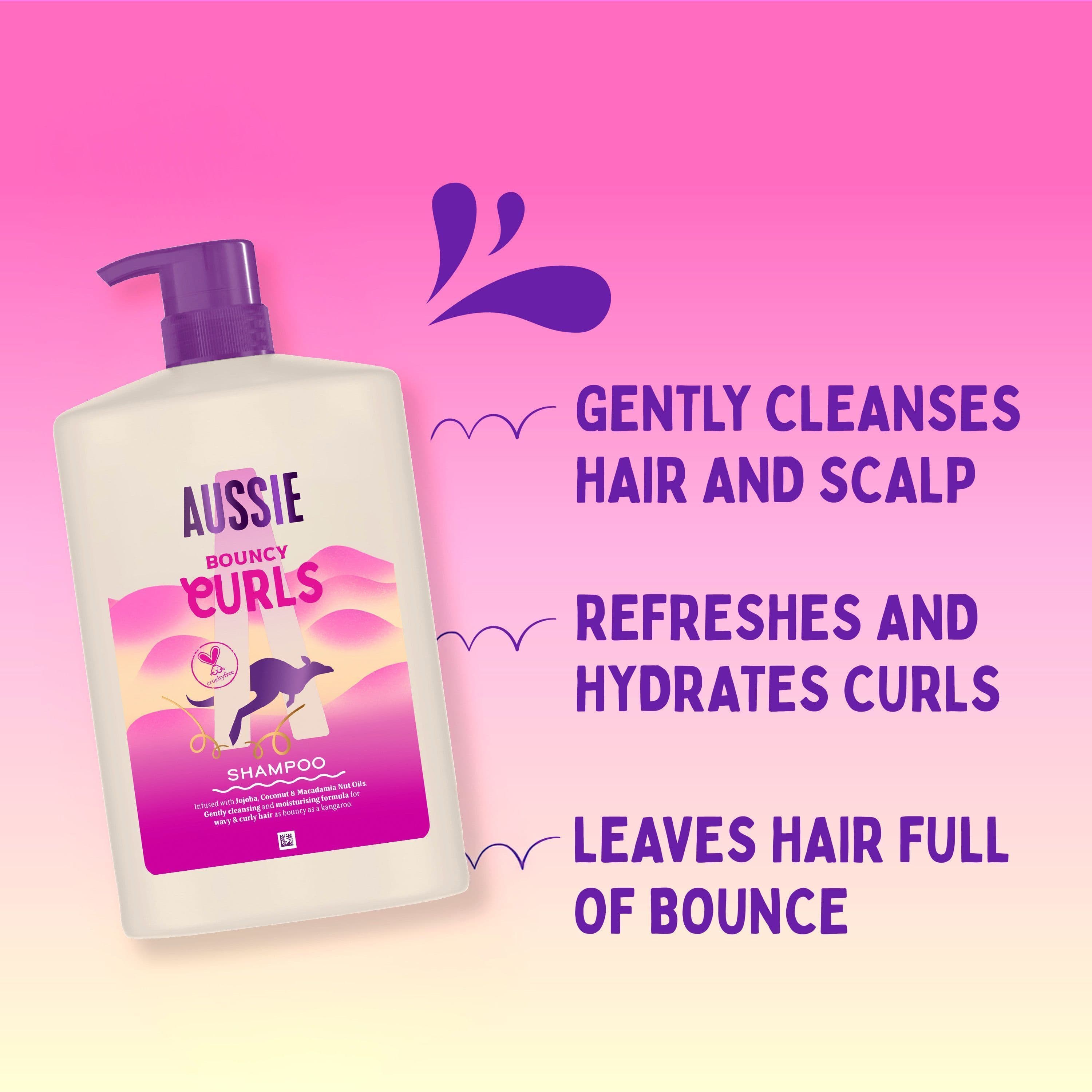 Aussie Bouncy Curls Schampo 600 ml 2