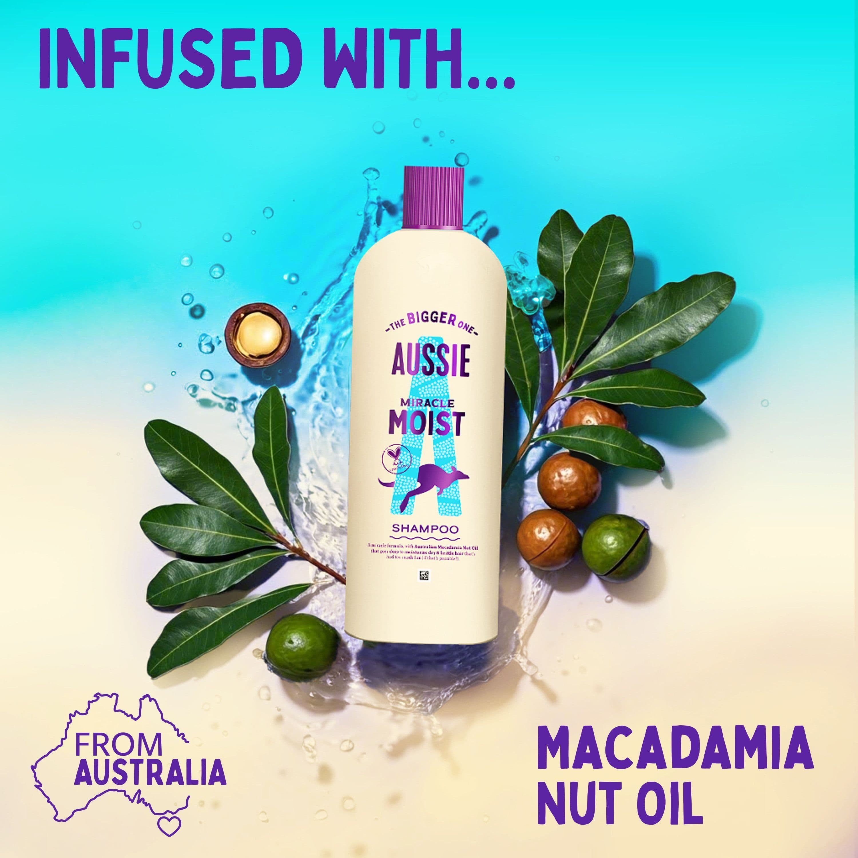Aussie Miracle Moist Schampo 600 ml 4