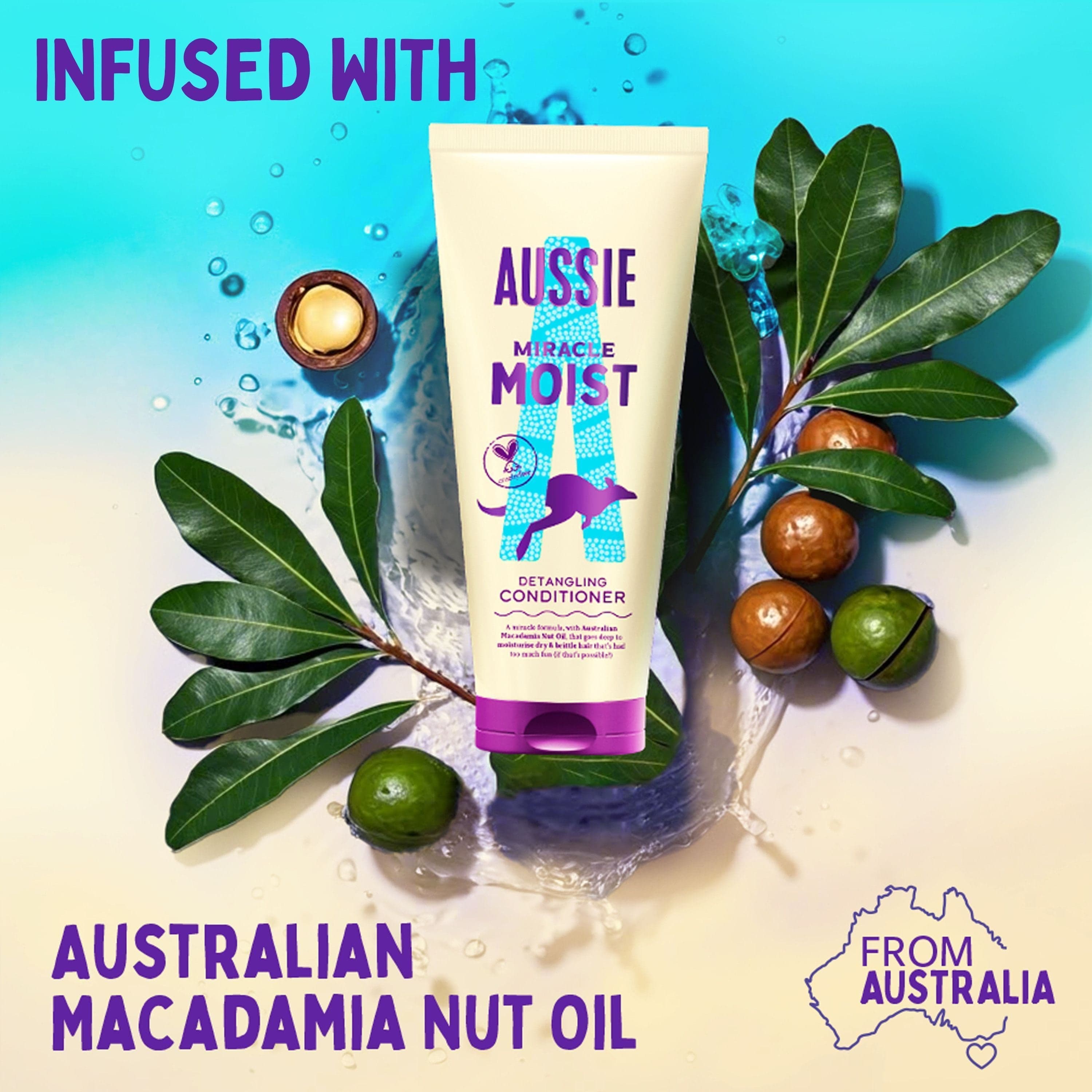 Aussie Miracle Moist Detangling Conditioner 400 ml - produktbild 4
