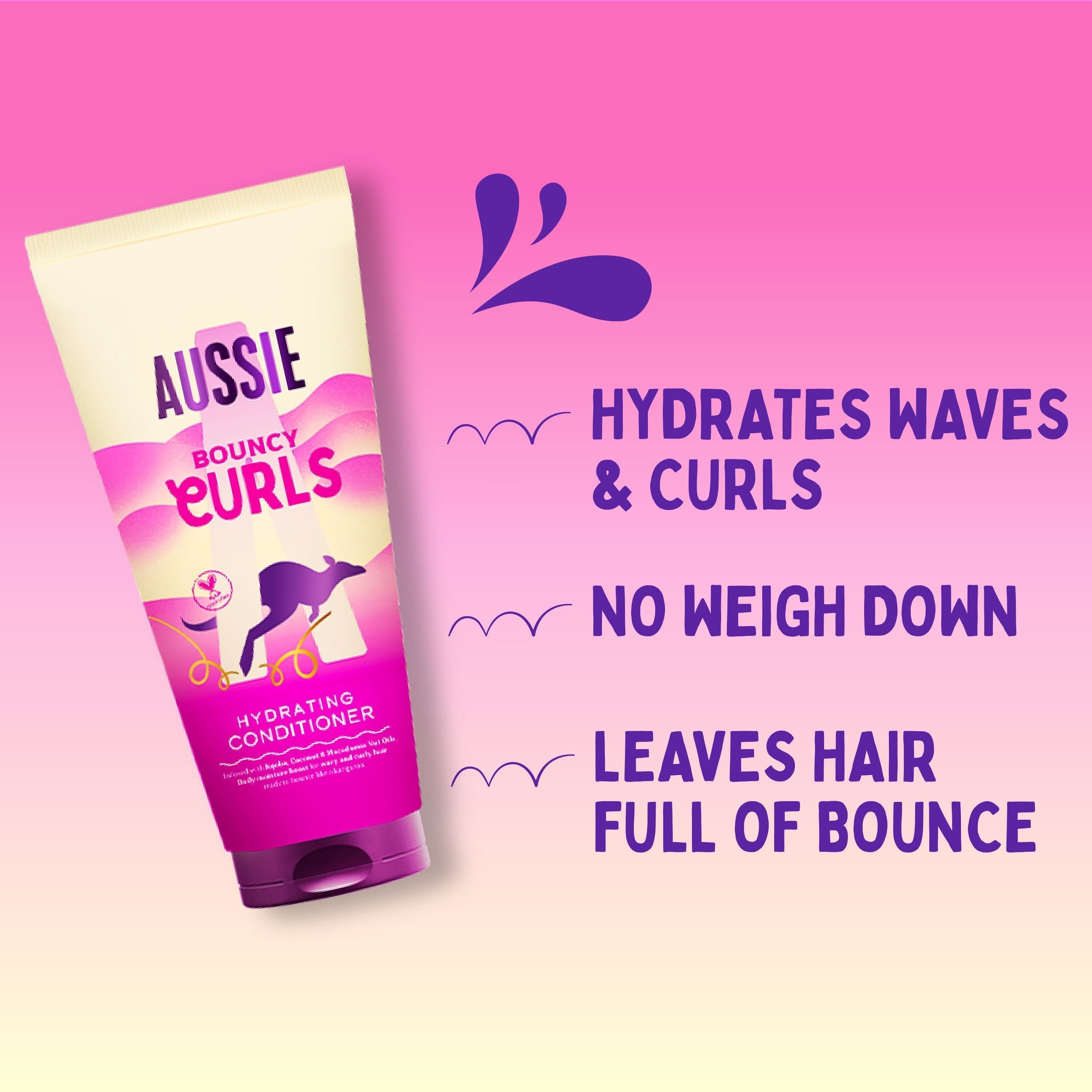 Aussie Bouncy Curls Hydrating Conditioner 1000 ml - produktbild 2