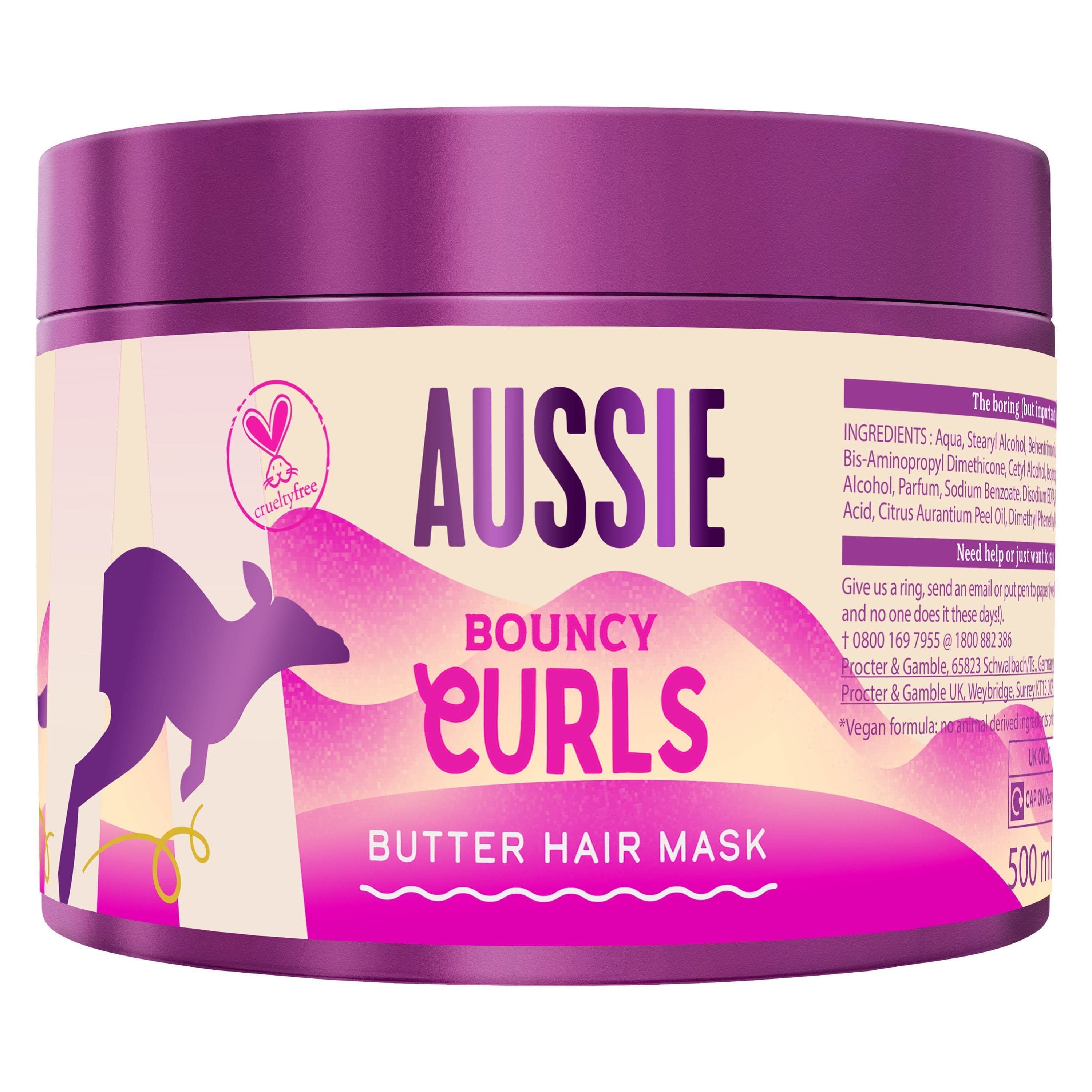 Aussie Bouncy Curls Butter Hair Mask 500 ml 2