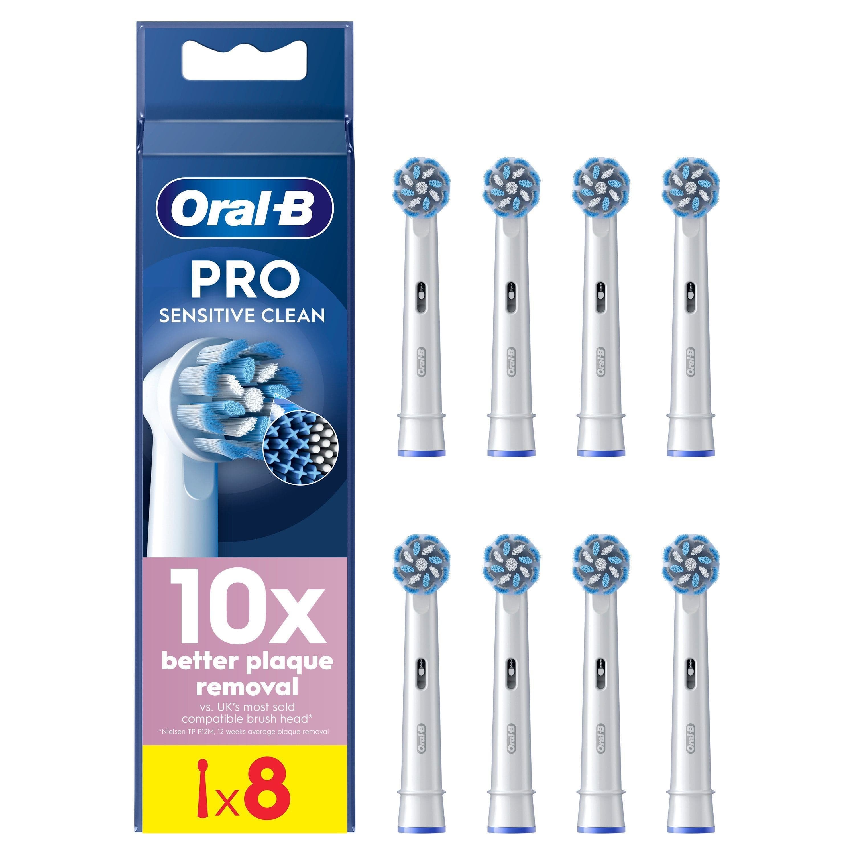 Oral-B Sensitive Clean Borsthuvuden 8 st