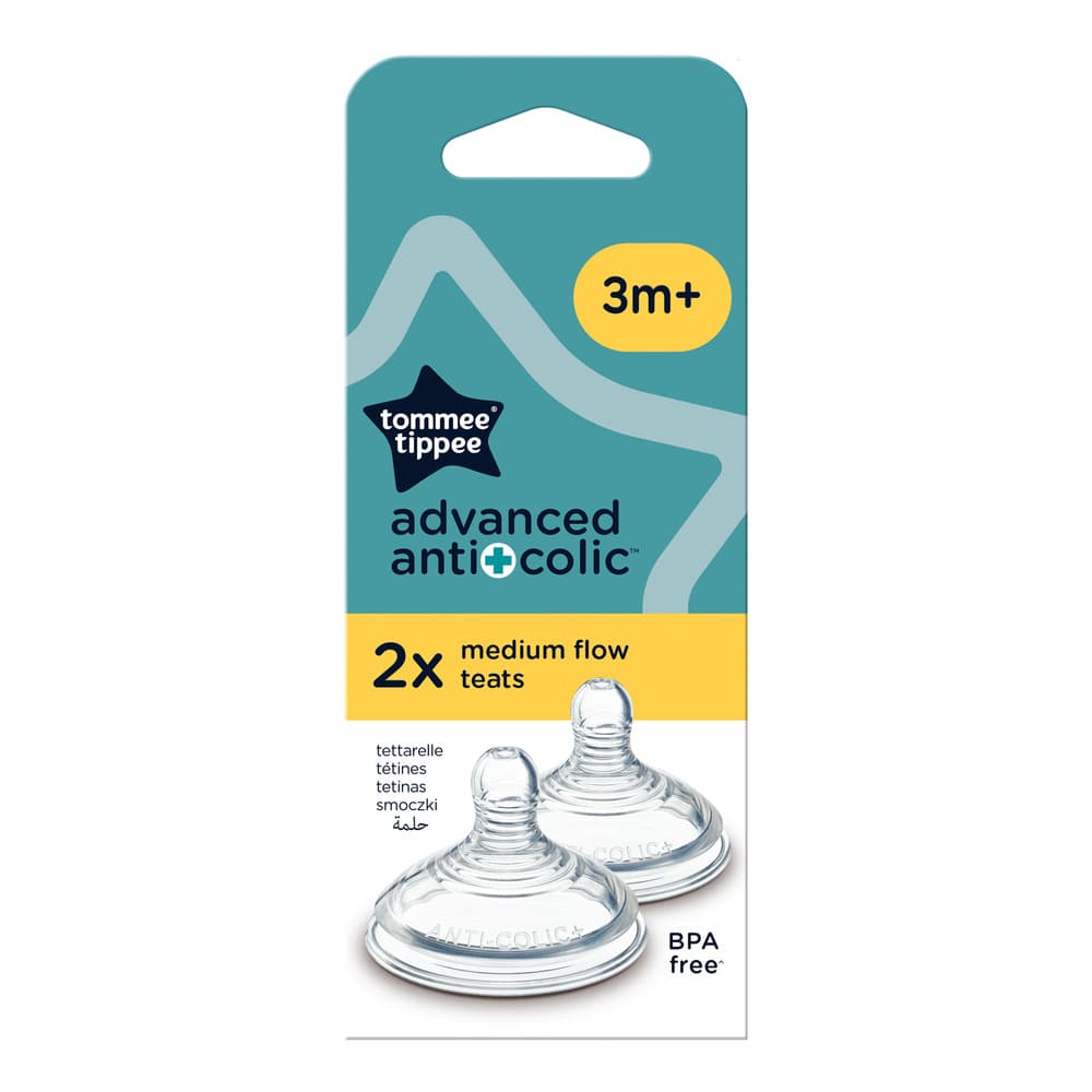 Tommee Tippee Anti-Colic Dinapp Medium Flow 3m+ 2 st 2