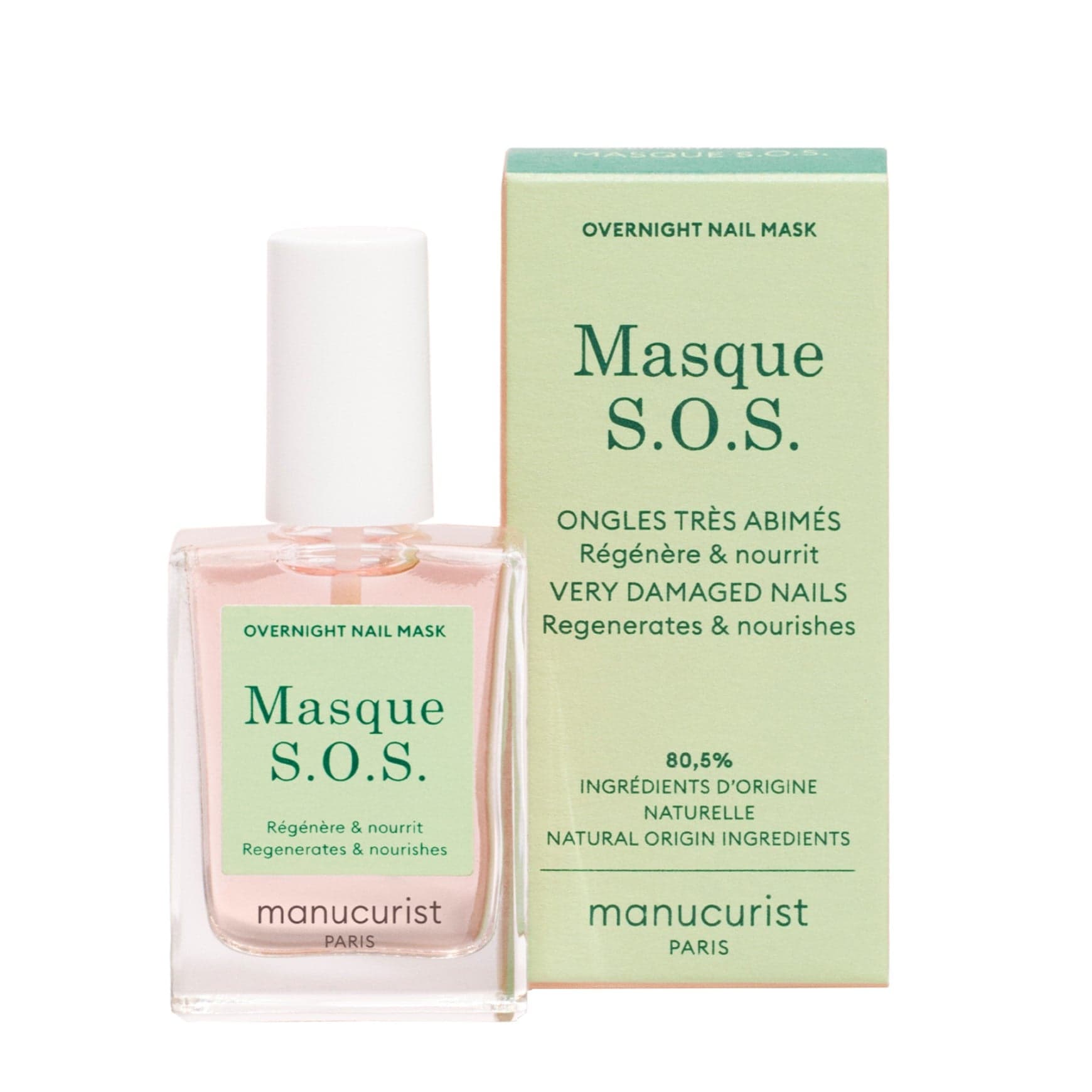 Manucurist Nail Care Base SOS Masque Sleep Well 15 ml - produktbild 2