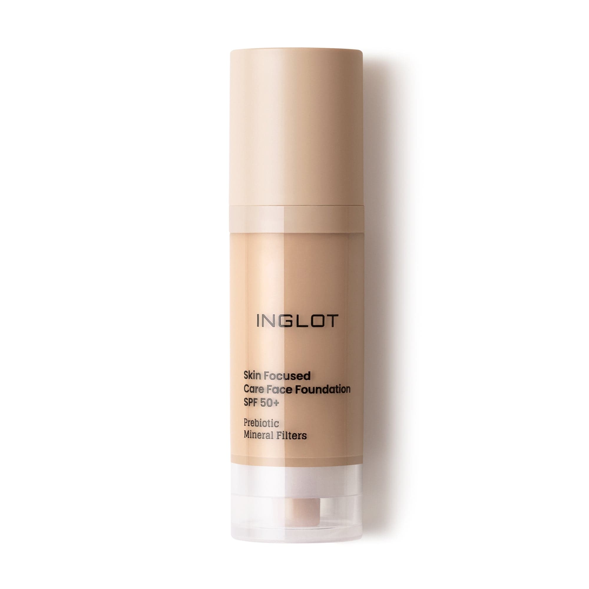 Inglot Skin Focused Care Face Foundation SPF50+ Peachy Beige 30 ml
