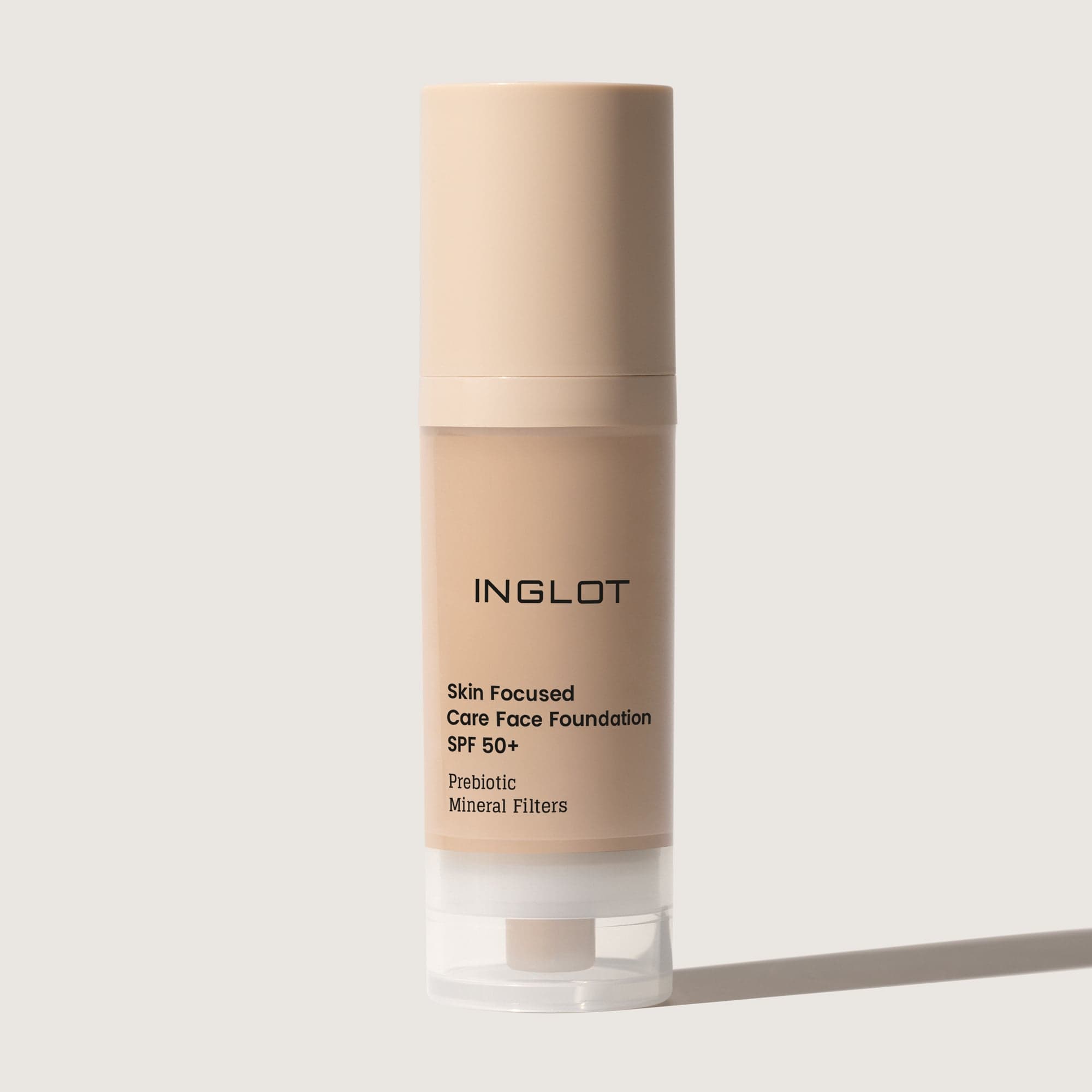 Inglot Skin Focused Care Face Foundation SPF50+ Medium Beige 30 ml - produktbild 4