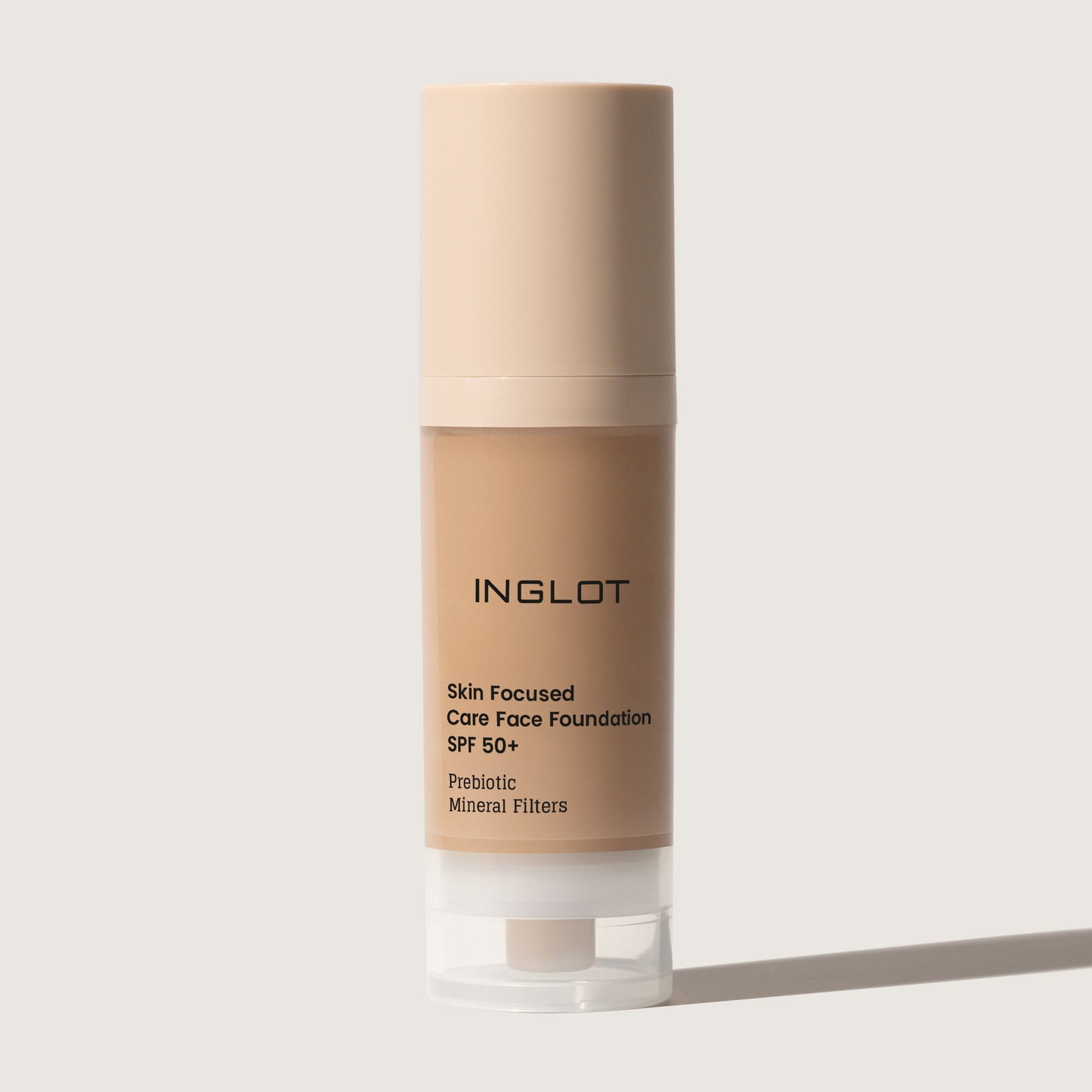 Inglot Skin Focused Care Face Foundation SPF50+ Warm Tan 30 ml - produktbild 4