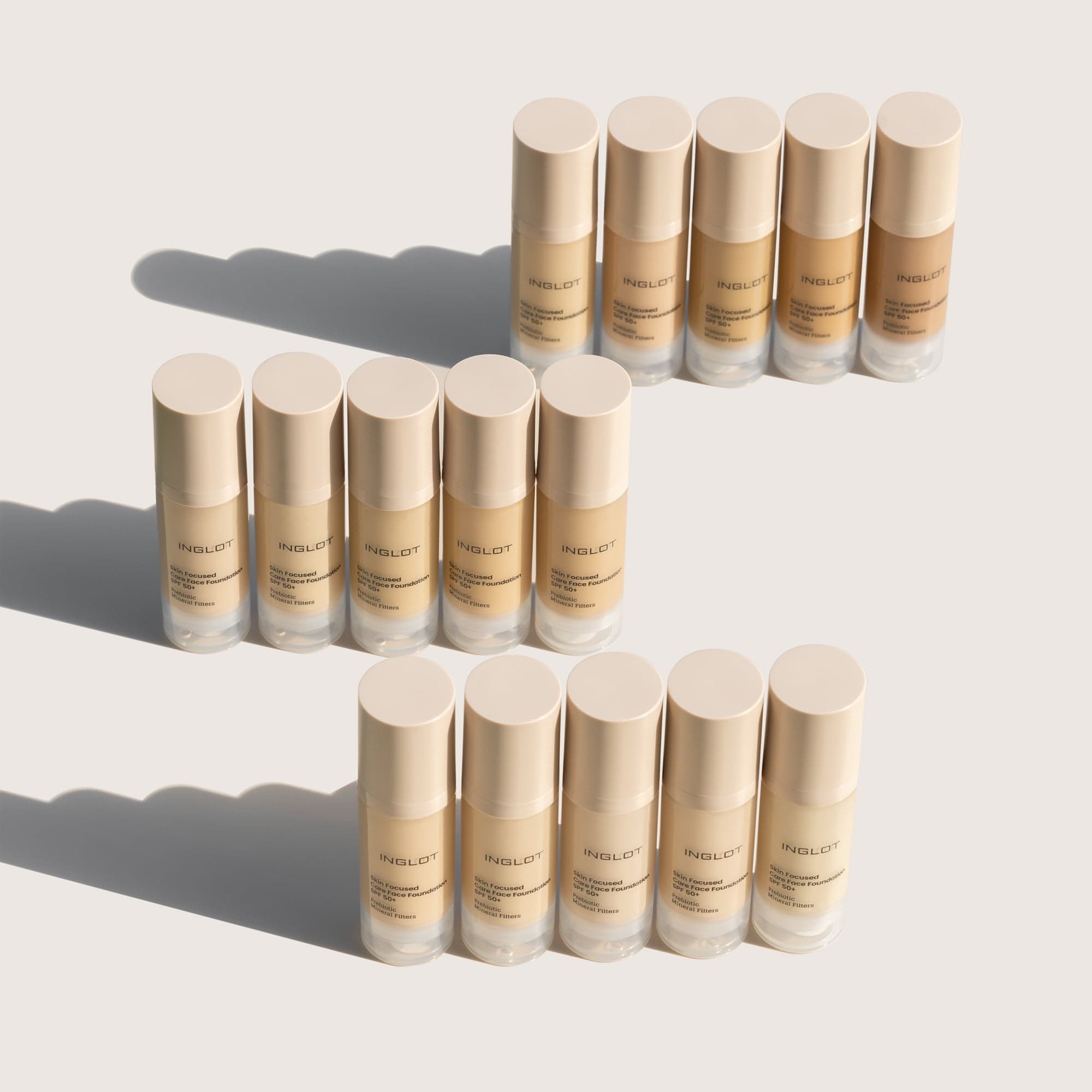 Inglot Skin Focused Care Face Foundation SPF50+ Neutral Beige 30 ml - produktbild 5