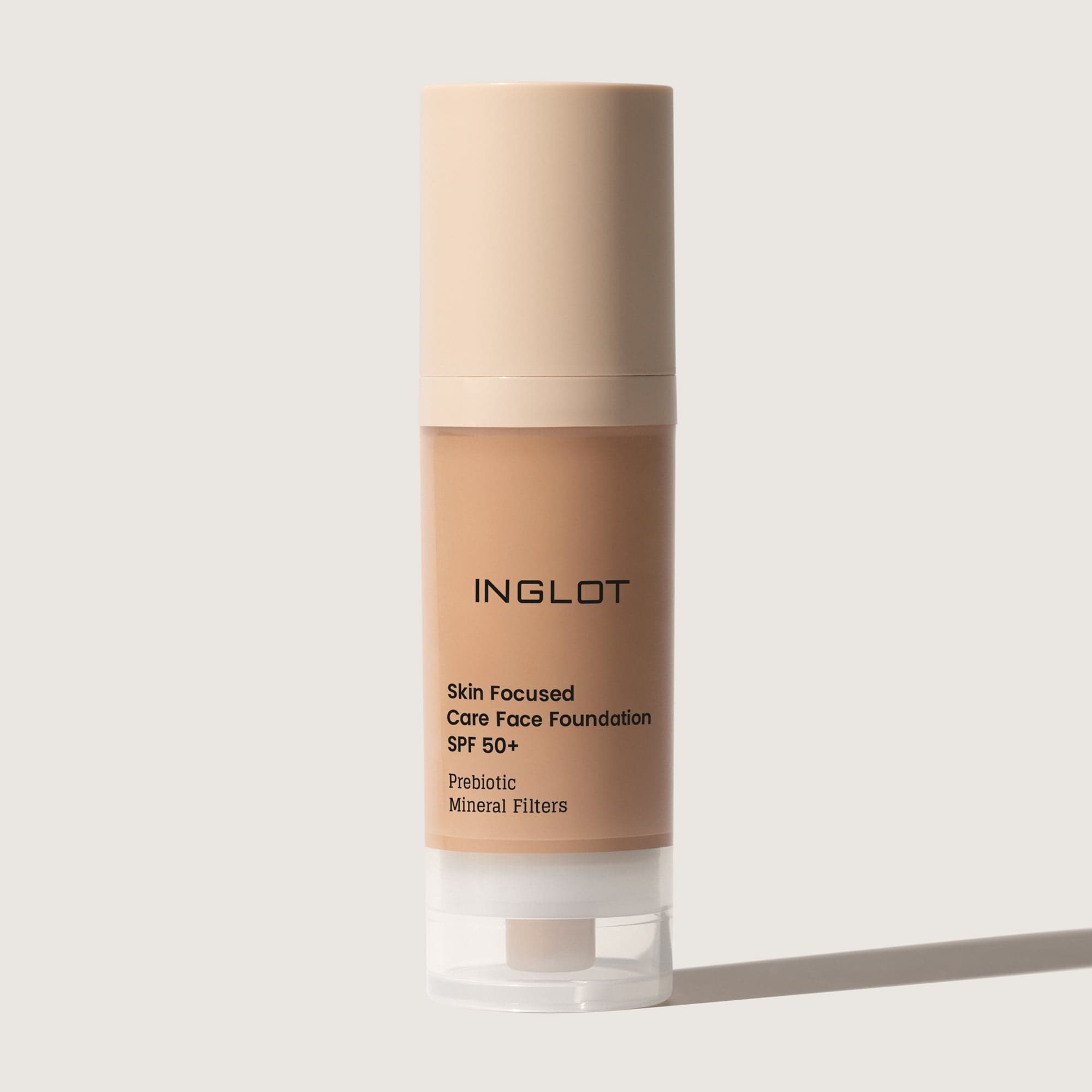 Inglot Skin Focused Care Face Foundation SPF50+ Apricot Tan 30 ml - produktbild 4
