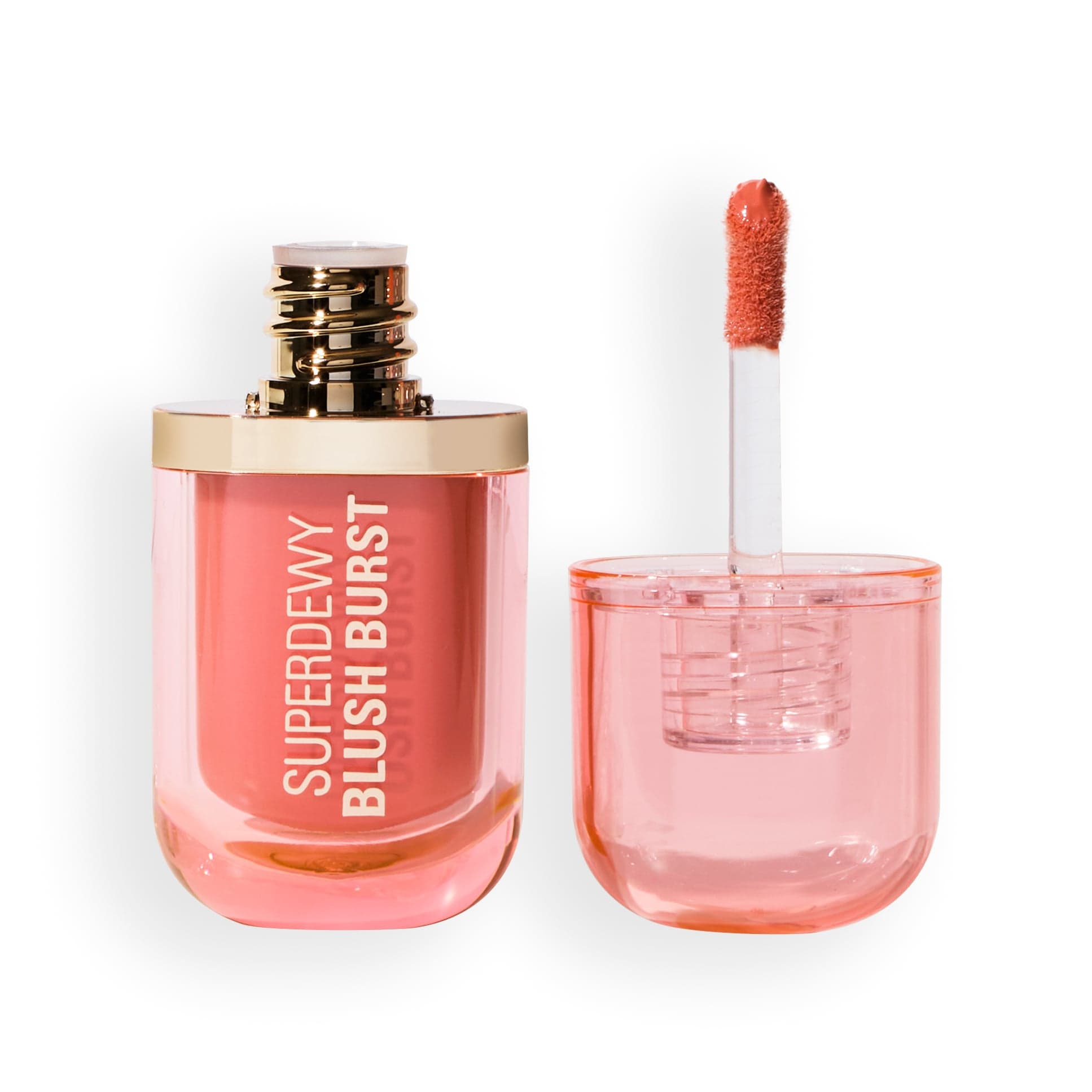 Revolution Superdewy Blush Plump Serum Liquid Blush Sunset Spritz Peach 4,2 ml - produktbild 2