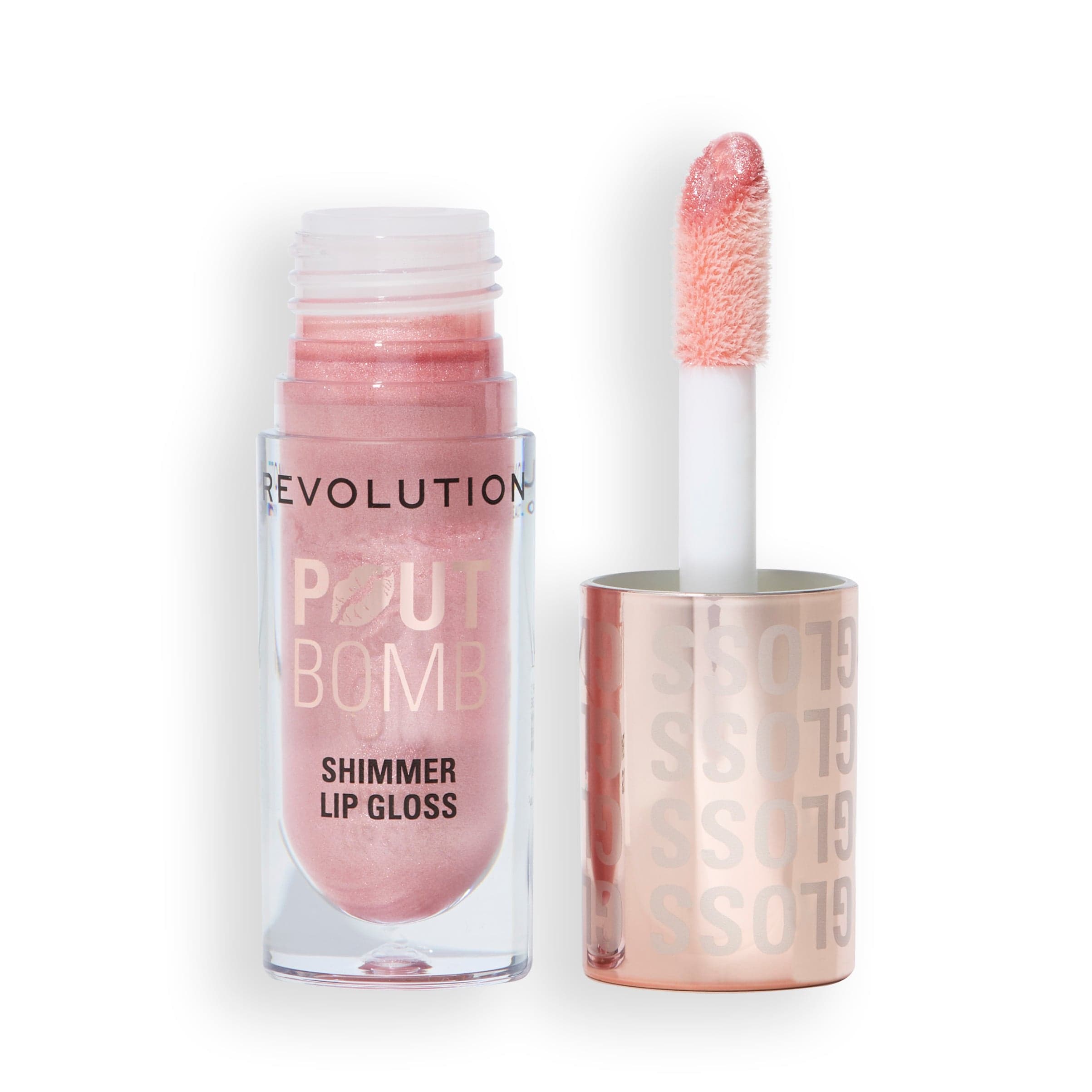 Revolution Pout Bomb Shimmer Gloss Shine Pink 4,5 ml 1