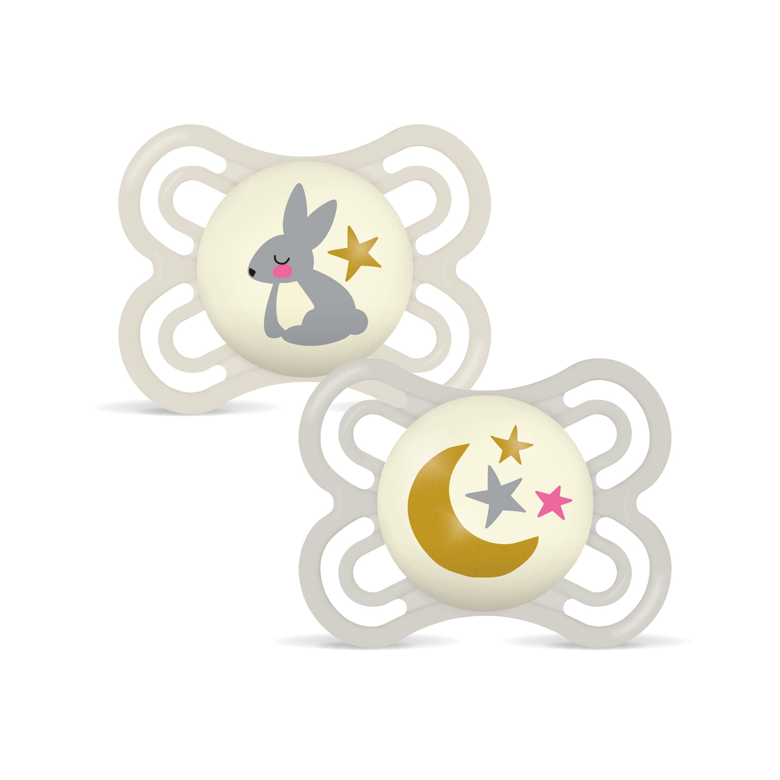MAM Perfect Night Silicone 0-6 mån Neutral 2-pack