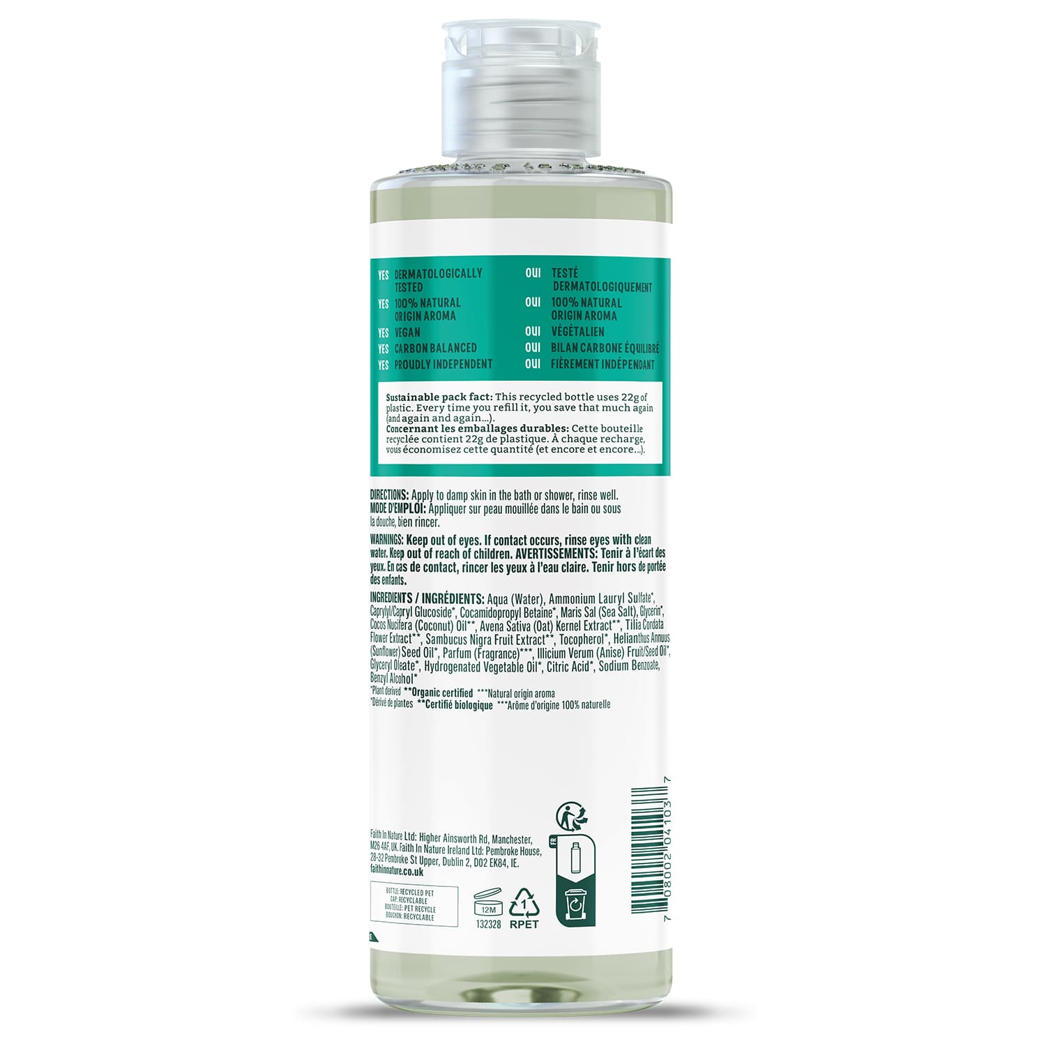 Faith in Nature Body Wash Coconut 400 ml 2