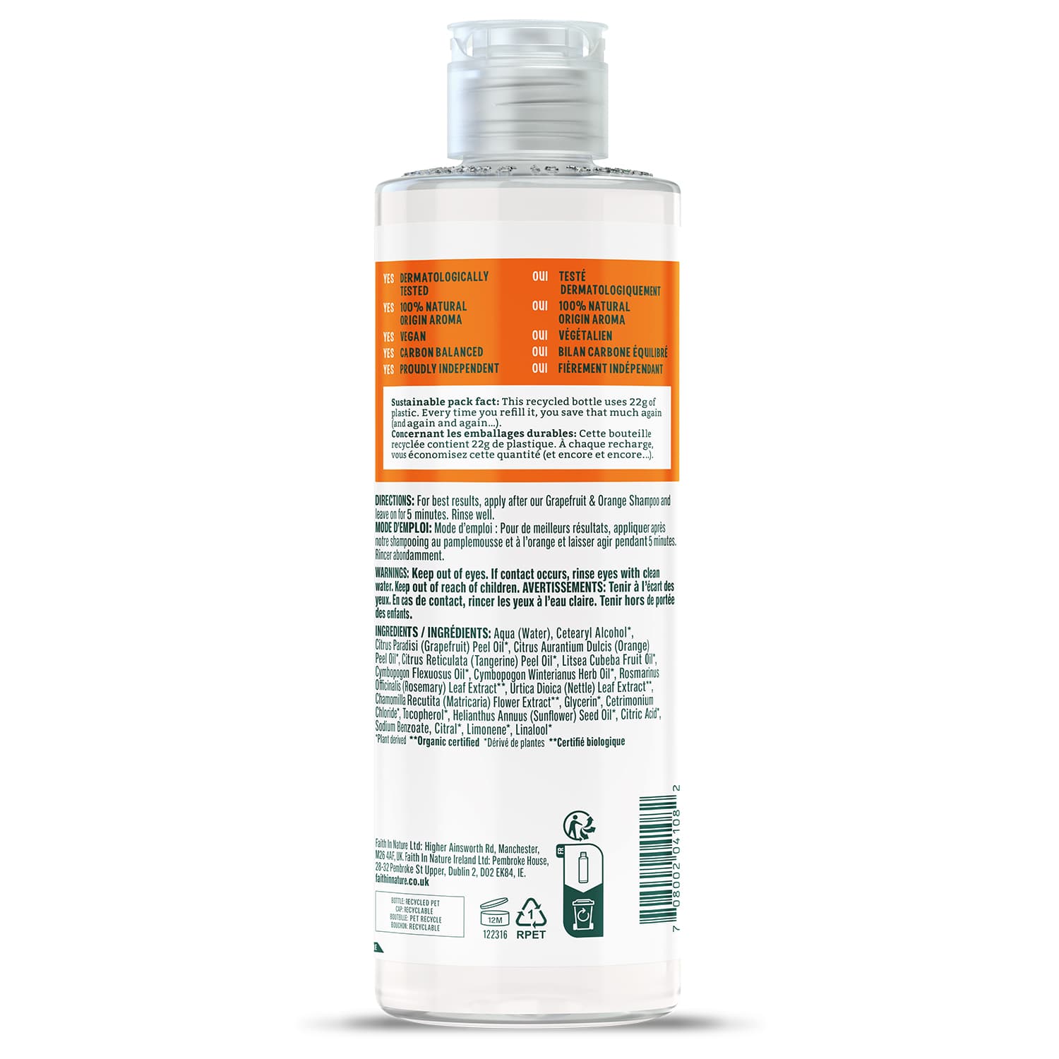 Faith in Nature Conditioner Grapefruit & Orange 400 ml 2