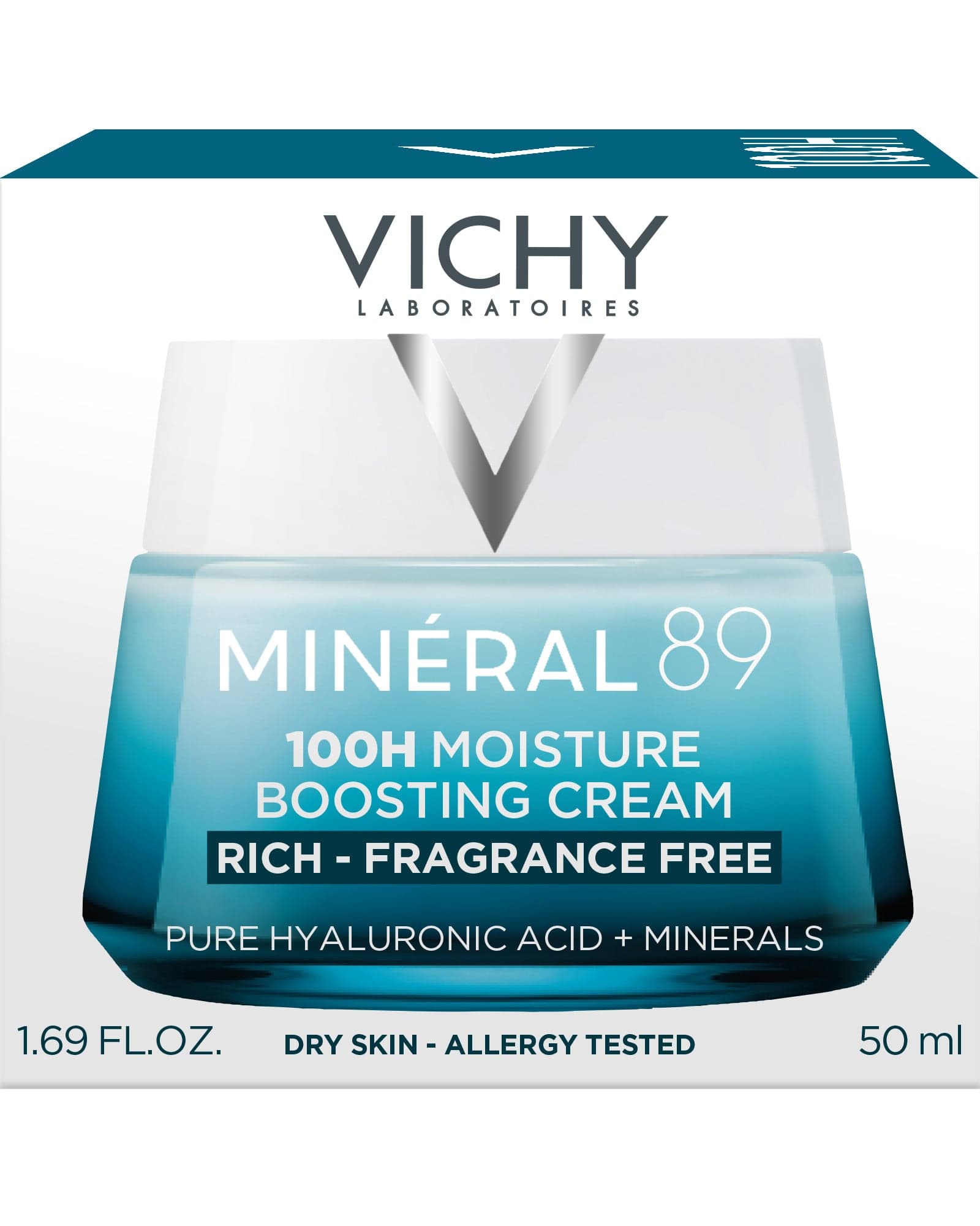 Vichy Minéral 89 100H Moisture Boosting Cream Fragrance-free 50 ml - produktbild 2