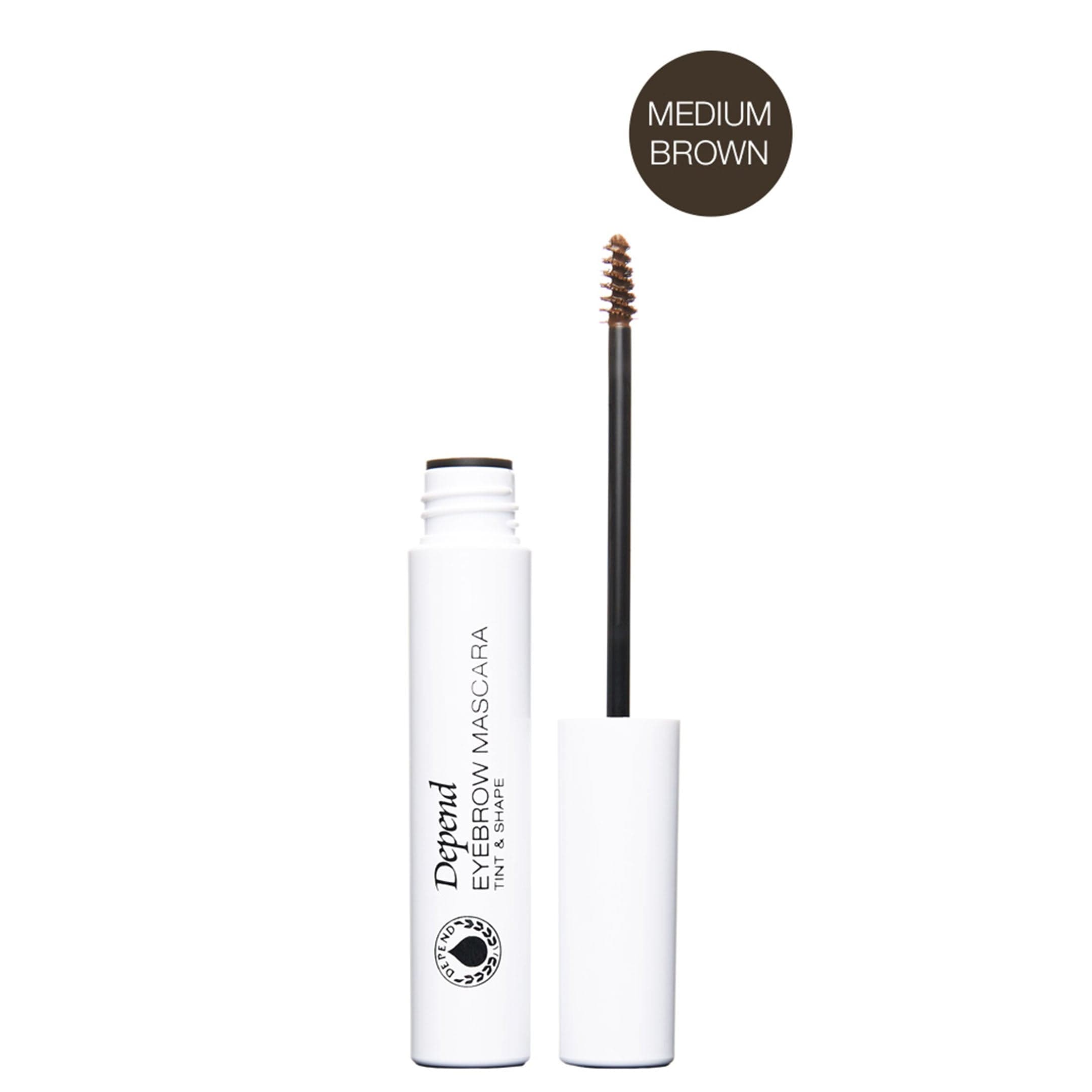 Depend Eyebrow Mascara Tint & Shape Med Brown 2,5 ml - produktbild 2