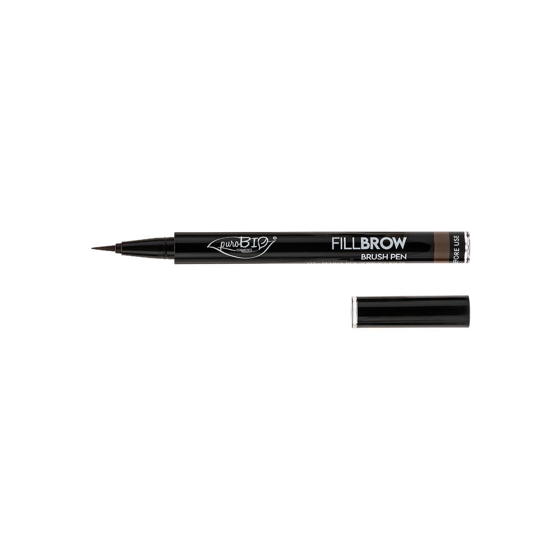 puroBIO Eyebrow Fillbrow Brush Pen Dark Brown 03 0,7 ml - produktbild 2