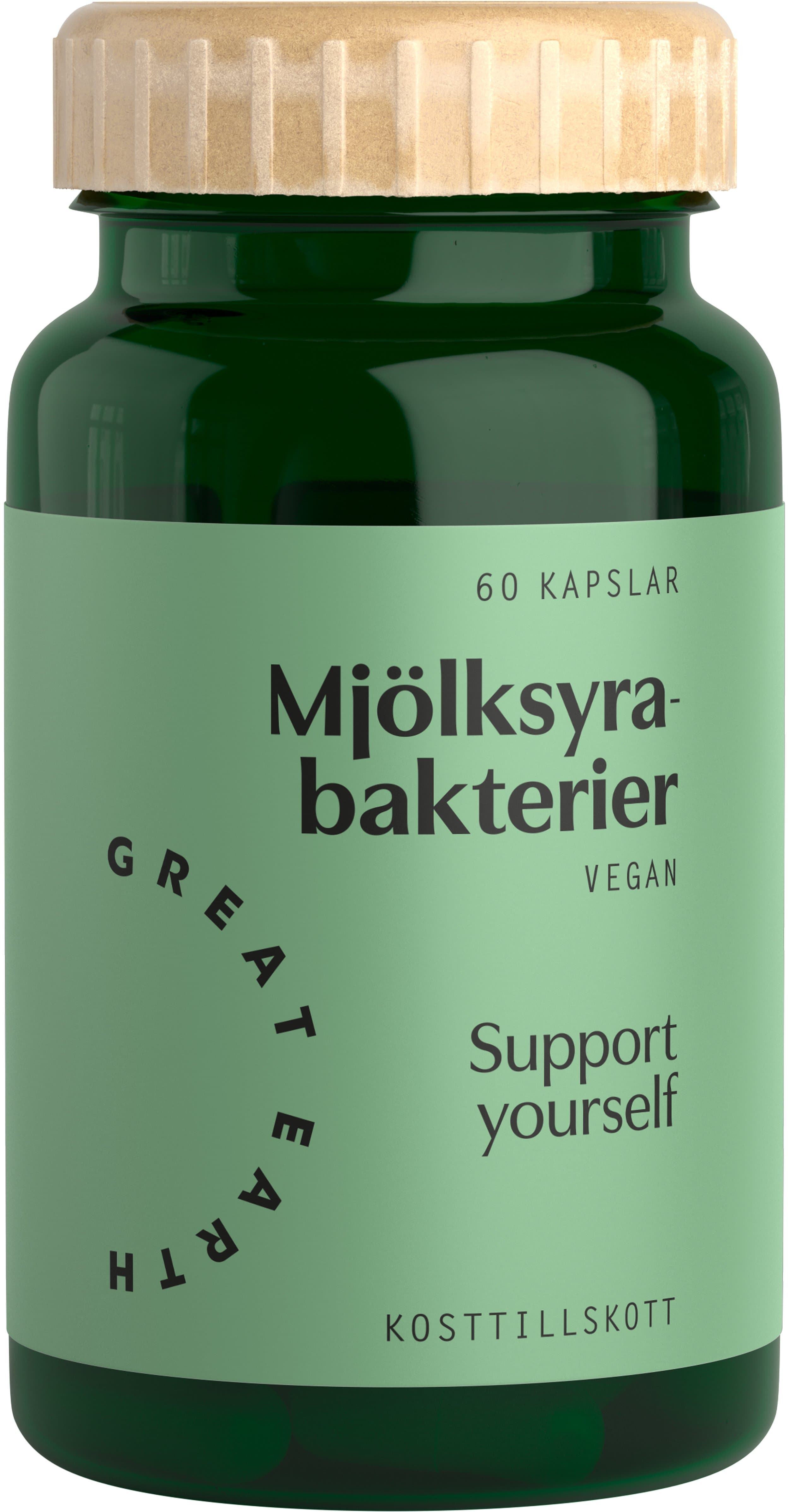 Great Earth Mjölksyrabakterier 60 kapslar
