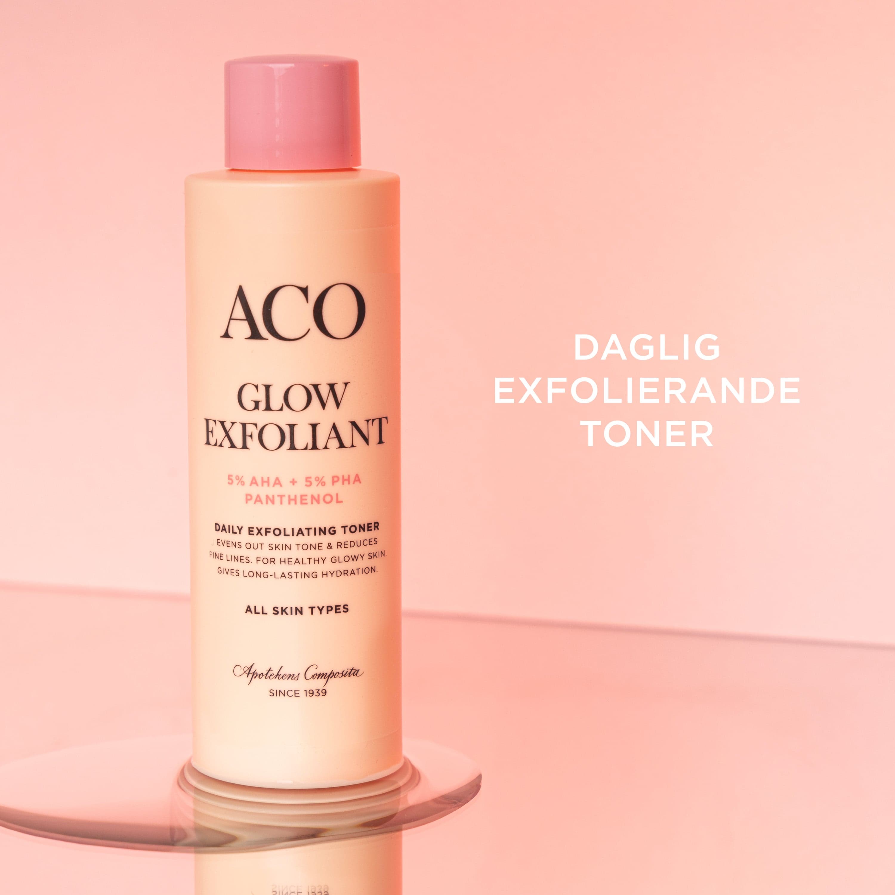 ACO Face Glow Exfoliant Toner Oparfymerad 150 ml - produktbild 2