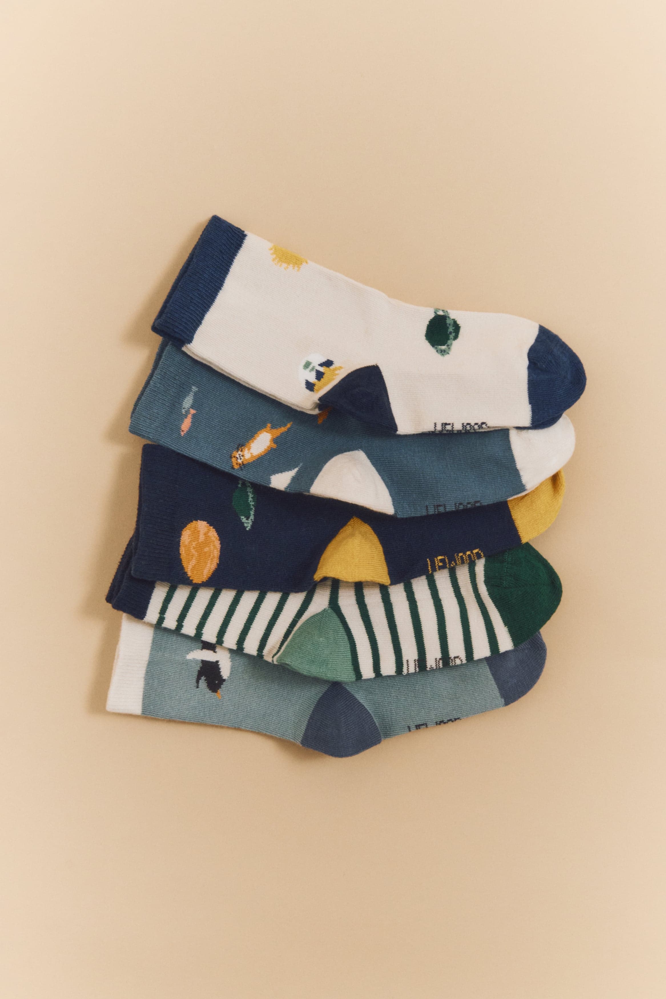 LIEWOOD Silas Strumpor Universe/Classic Navy strl 19/21 3-pack - produktbild 2