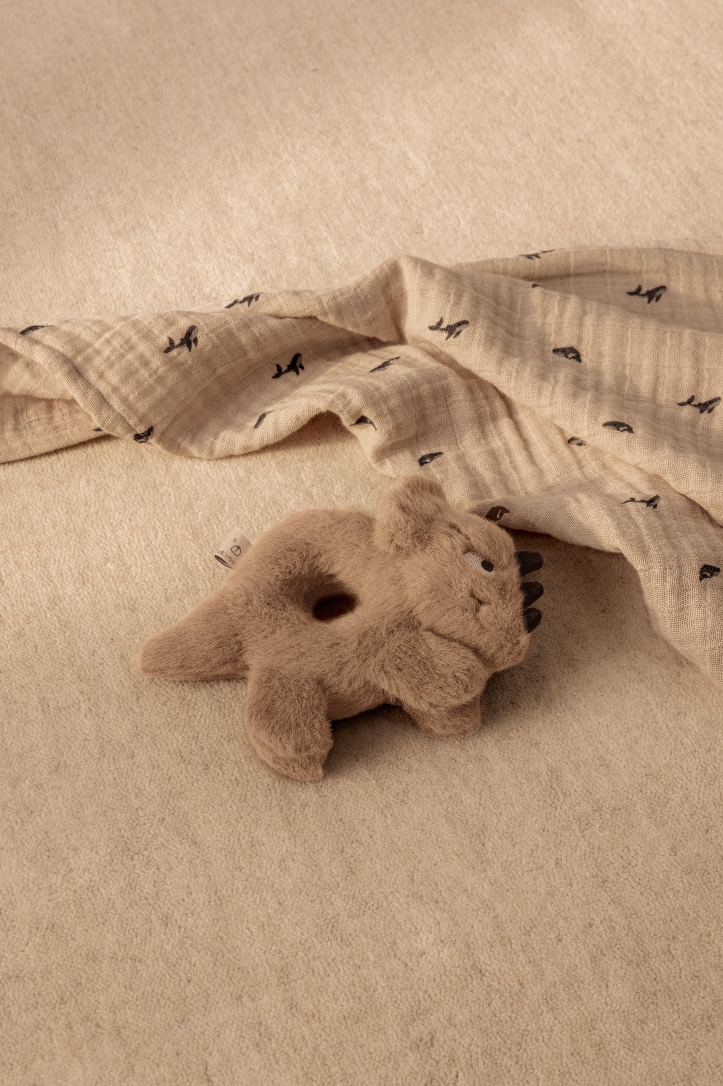 LIEWOOD Lewis Muslinfilt Mini Whale/Sandy 2-pack - produktbild 3