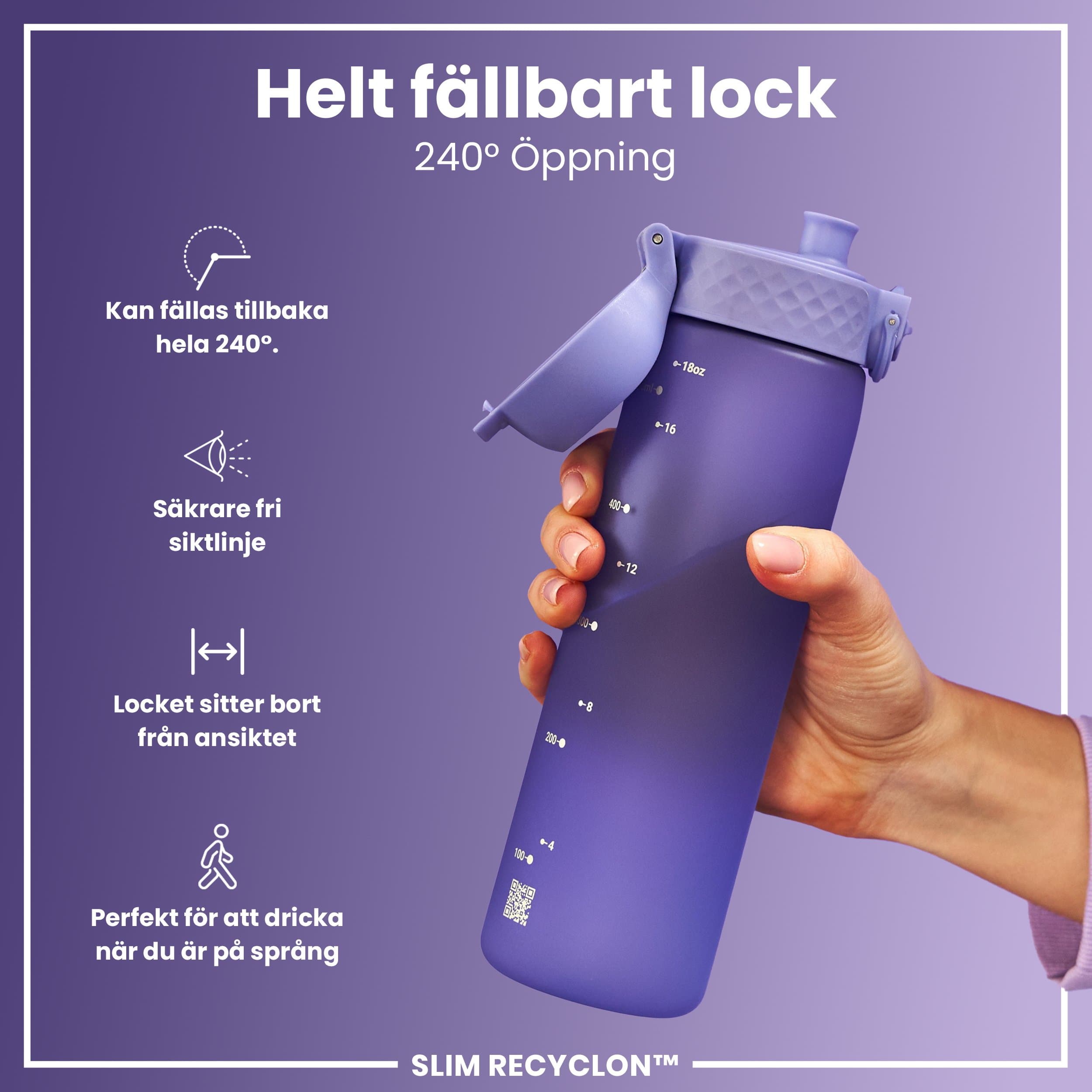 ION8 Vattenflaska Ljuslila 500 ml 4