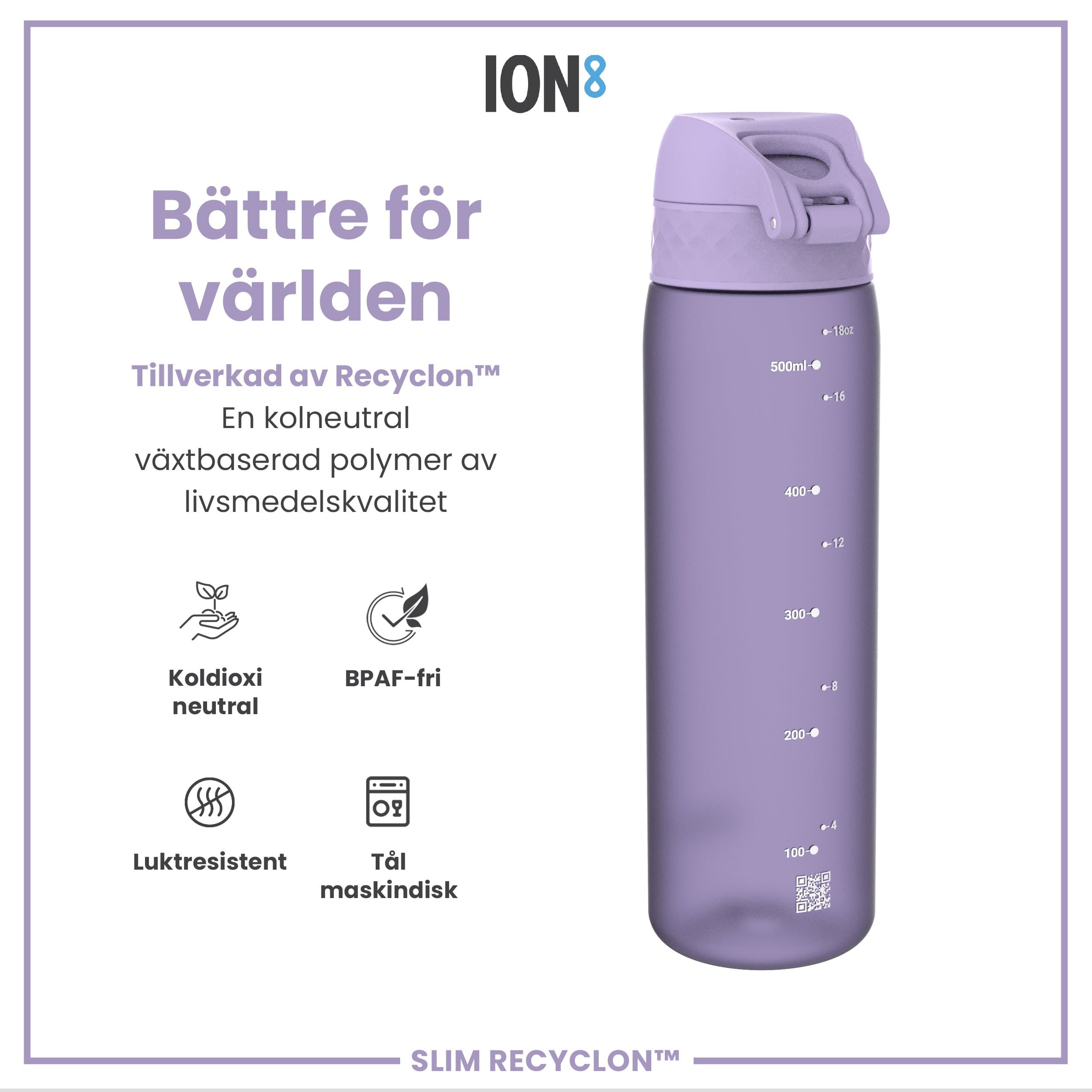 ION8 Vattenflaska Ljuslila 500 ml 5