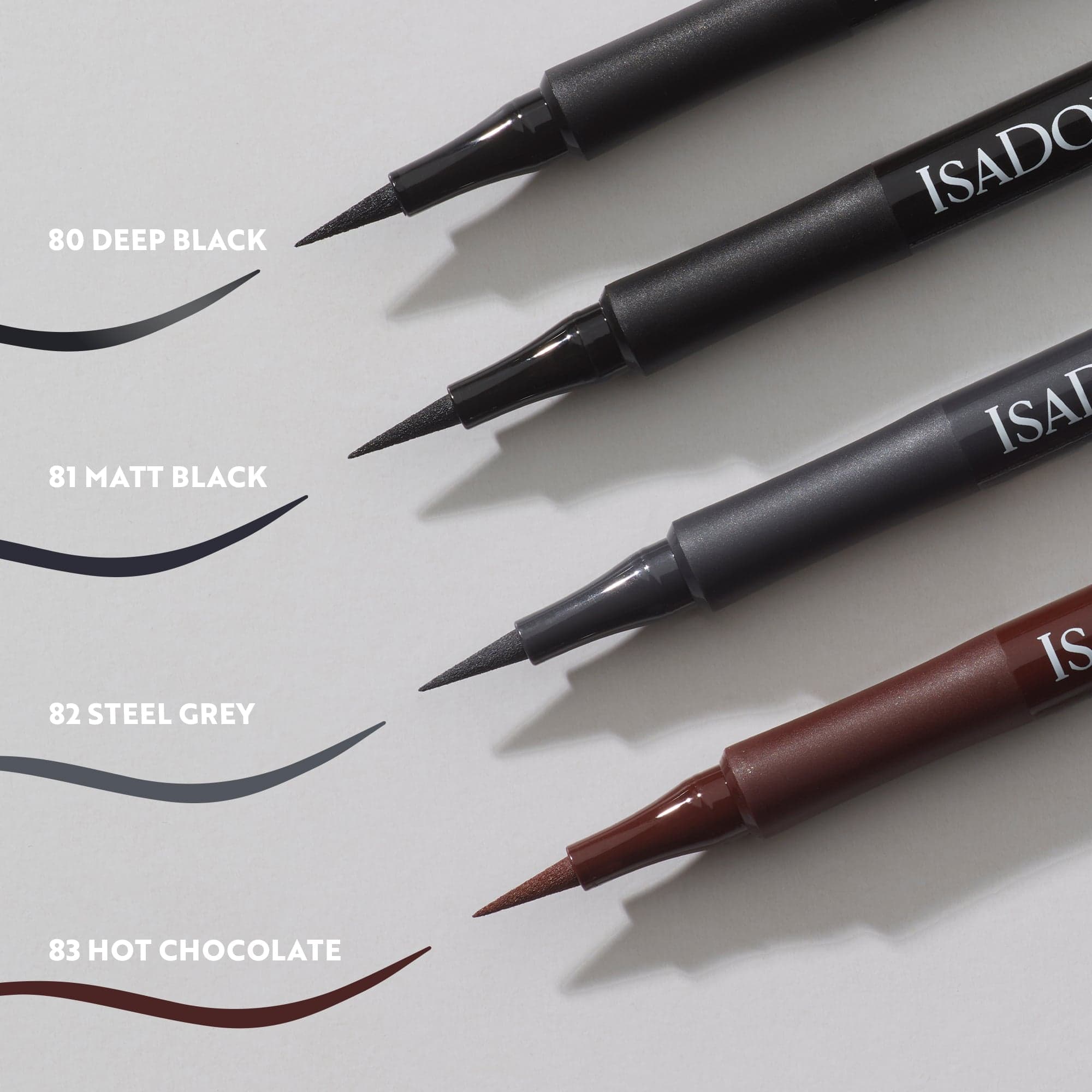 IsaDora Flex Tip Eyeliner 81 Matt Black 1,2 ml - produktbild 5