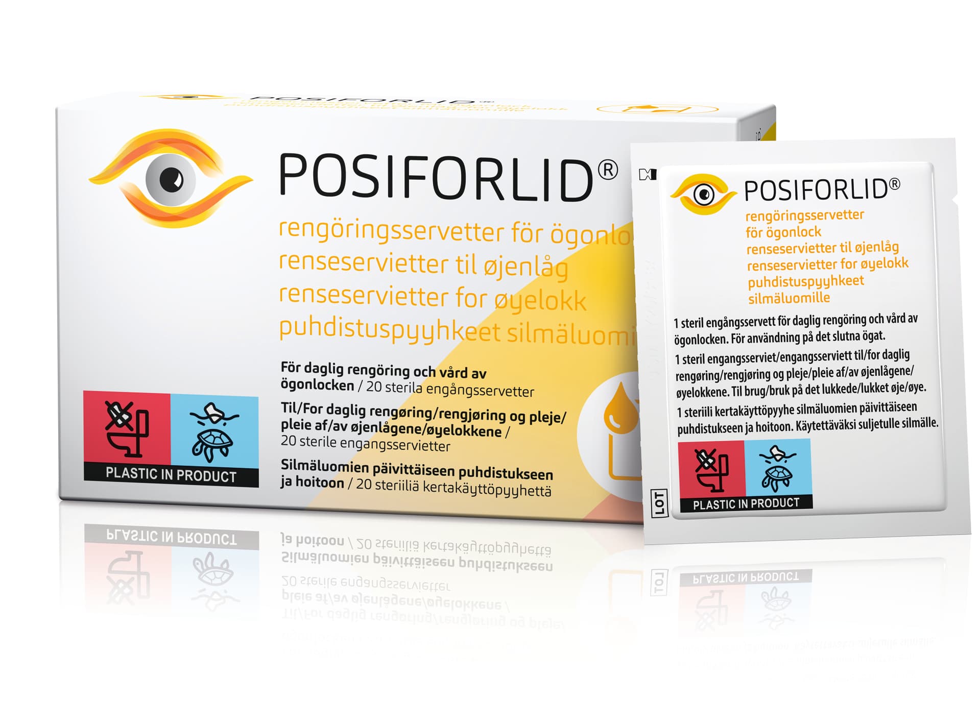 POSIFORLID Rengöringsservetter För Ögonlock 20 st