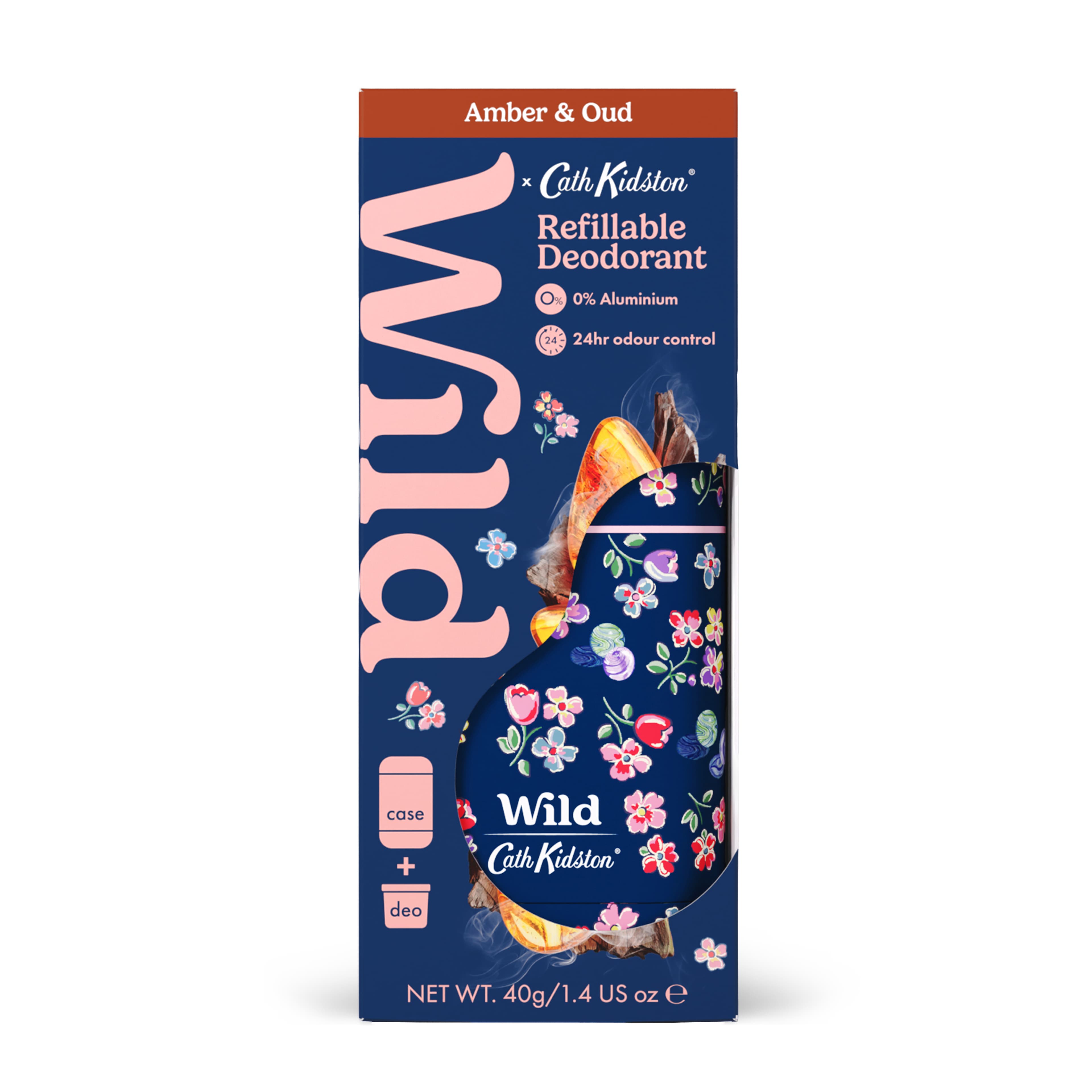 Wild Deo Stick Marble Ditsy Case Amber Oud 40 g 2