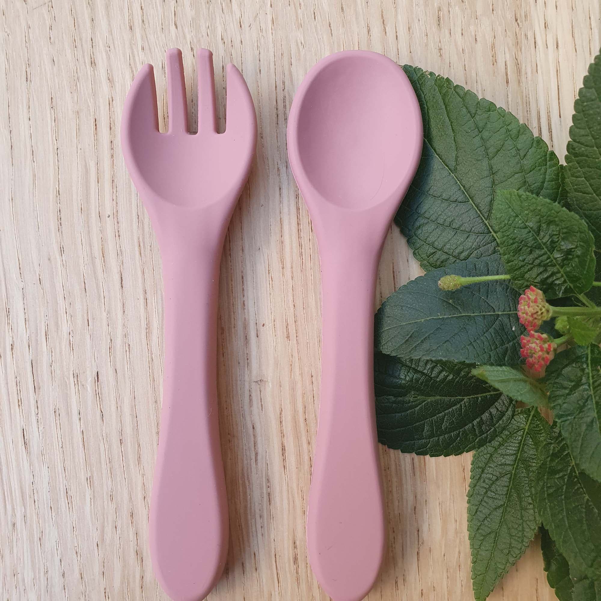 Summerville Sked och Gaffel Silikon Dusty Rose - produktbild 2